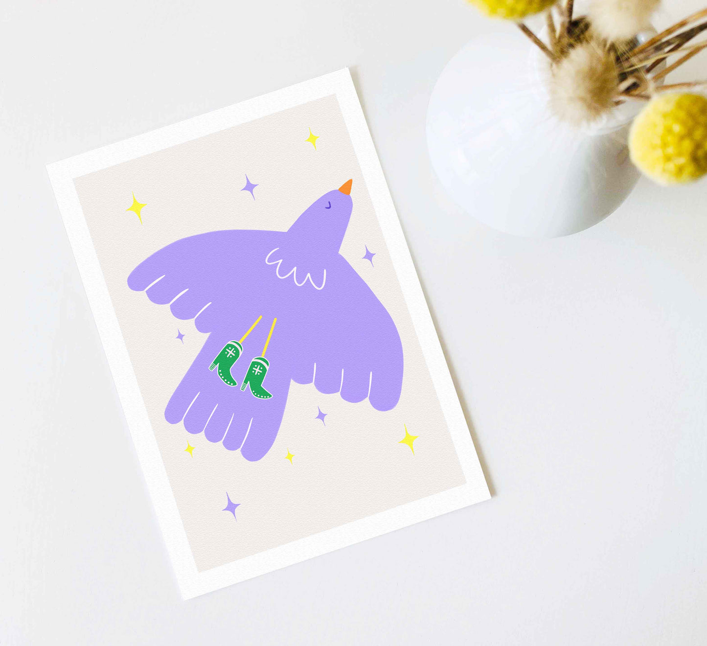'Birdy Boots' Fine Art Print