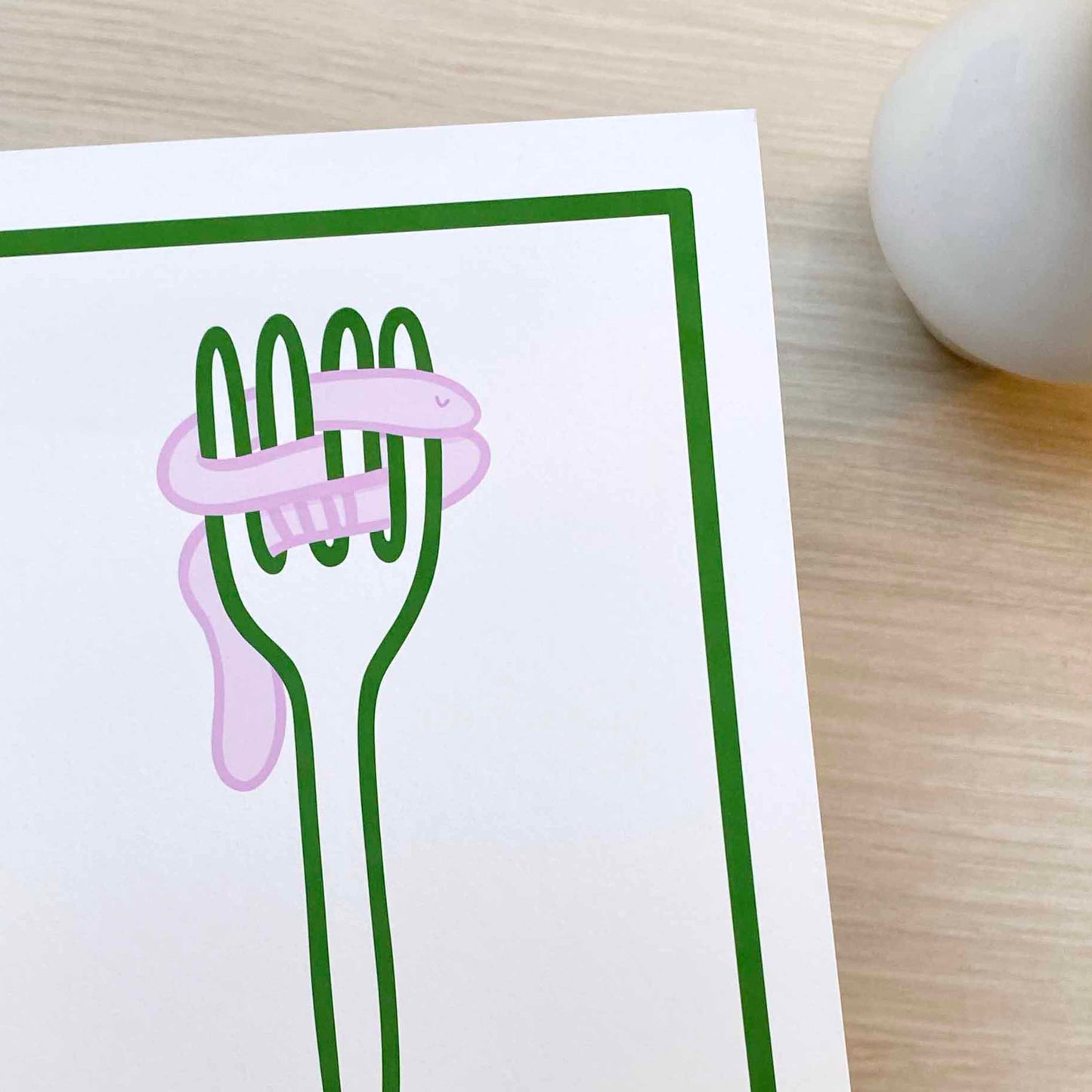 Imperfect 'Bon Appétit' Fine Art Print (A5)