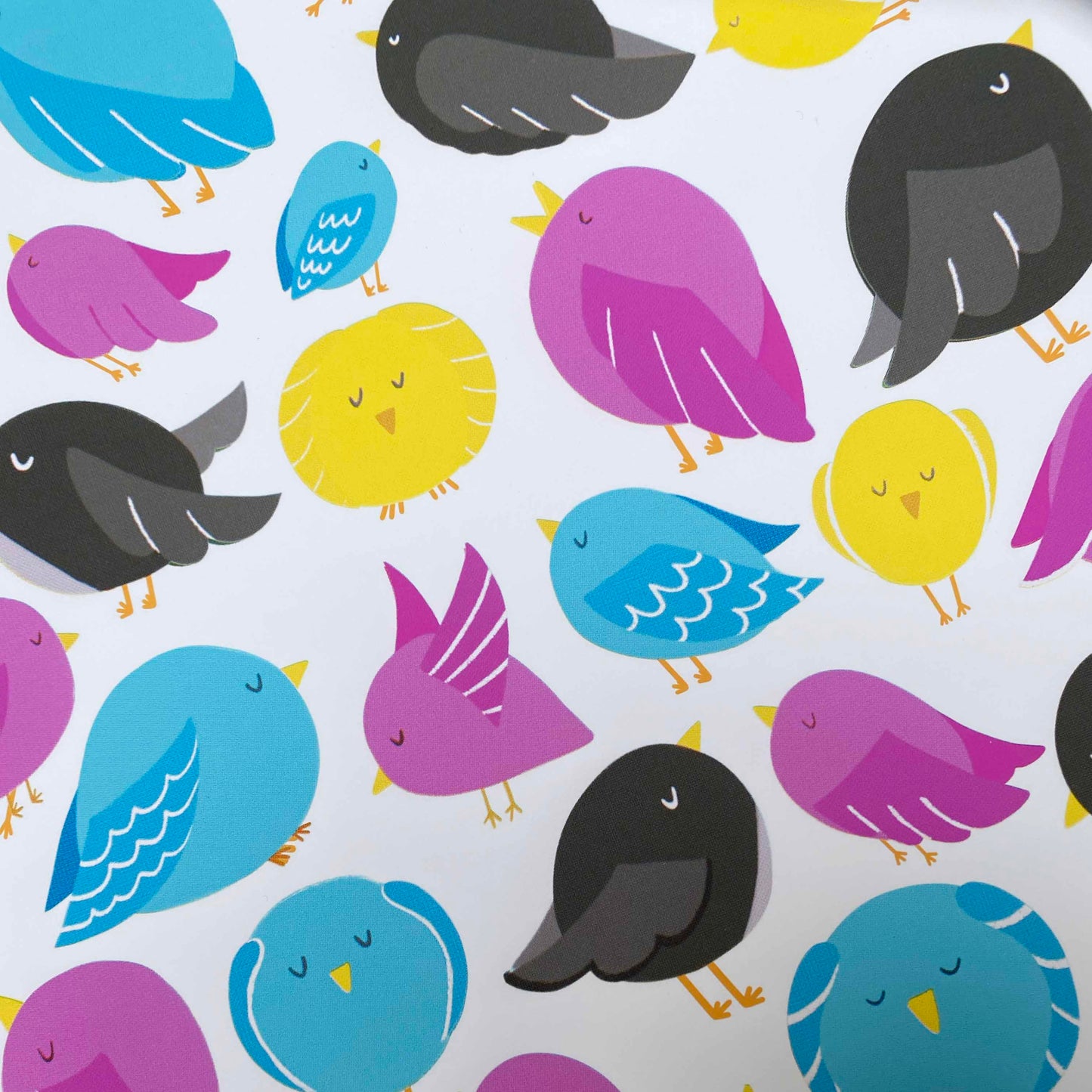Imperfect 'CMYK Birds' Fine Art Print (A3)