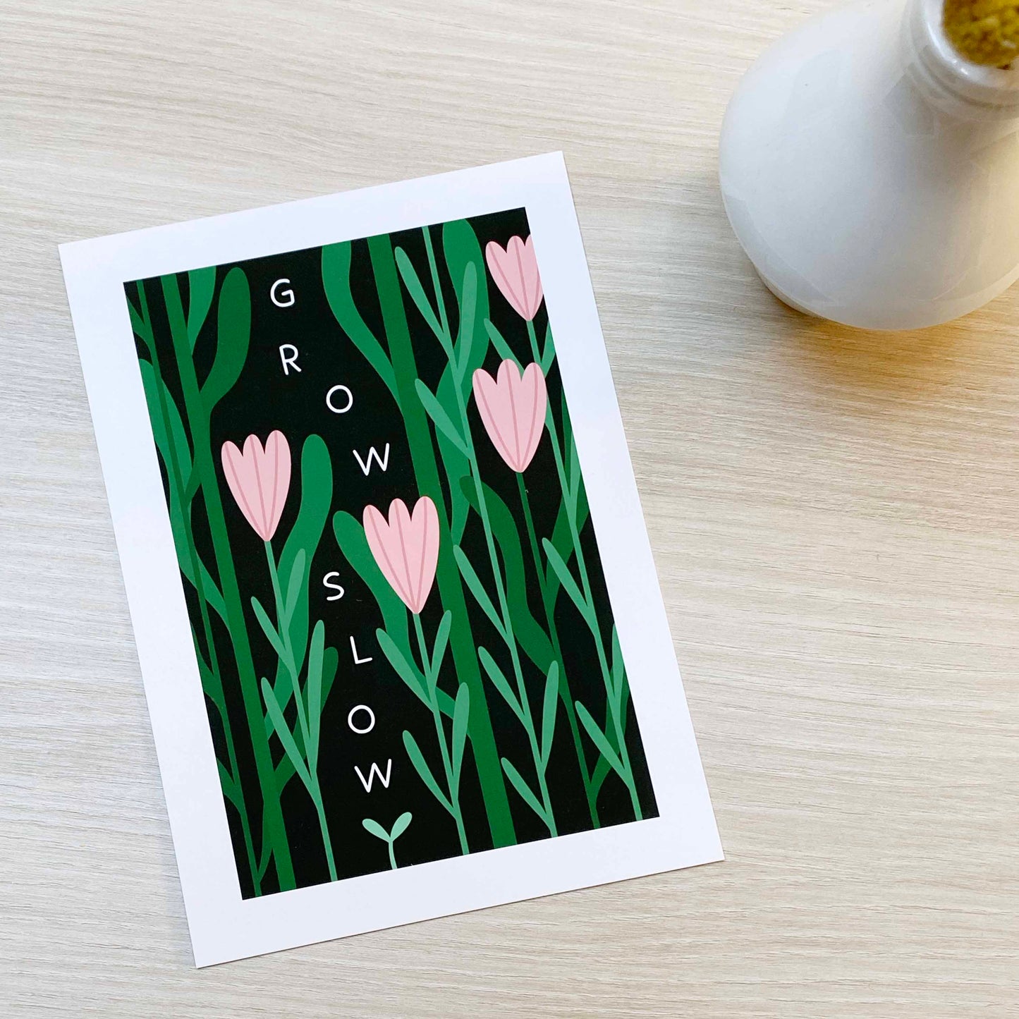 Imperfect 'Grow Slow' Fine Art Print (A5)