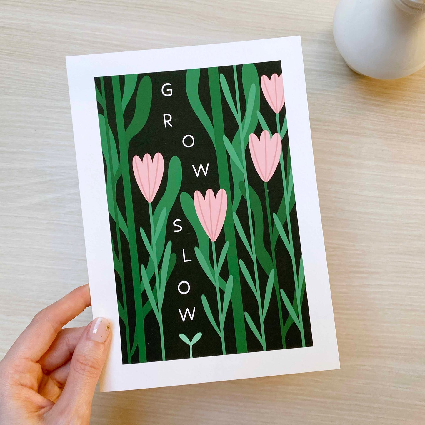 Imperfect 'Grow Slow' Fine Art Print (A5)