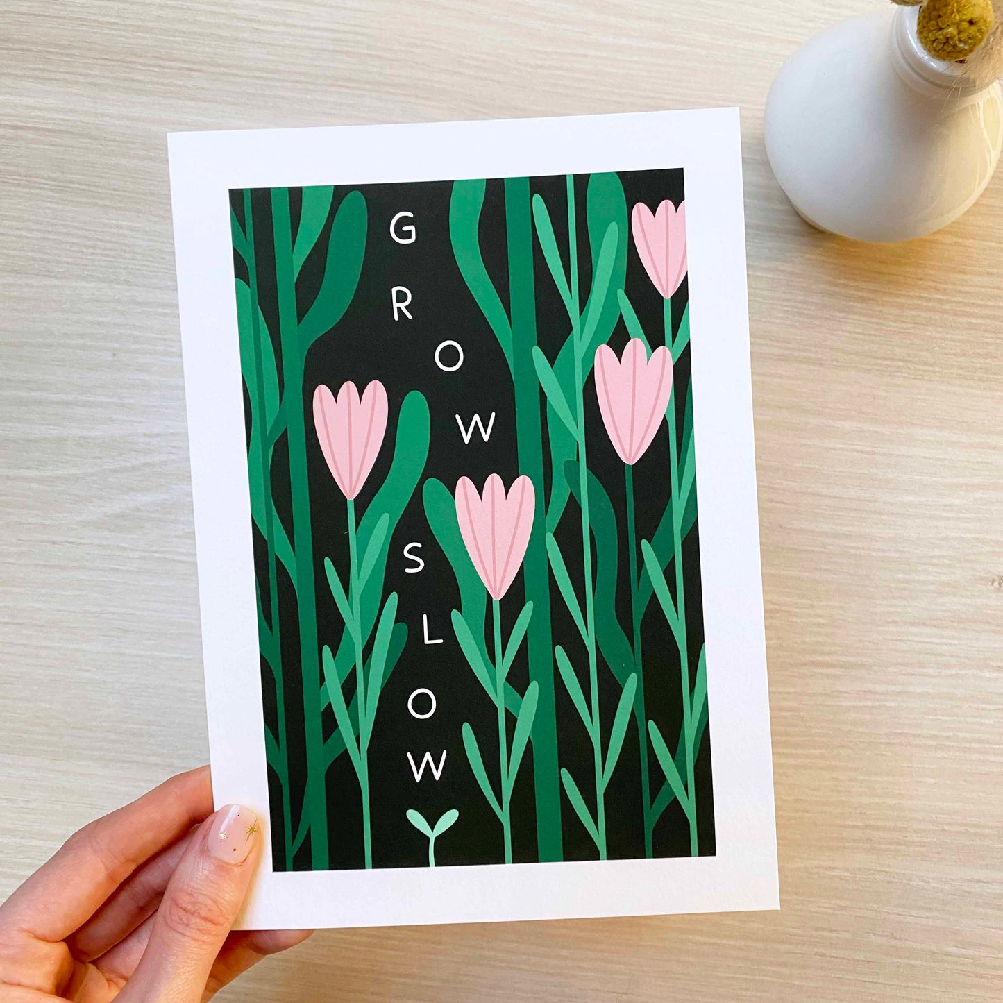 Imperfect 'Grow Slow' Fine Art Print (A5)