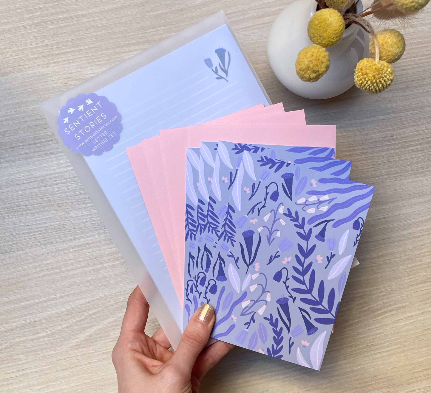 'Midnight Blooms' Snail Mail Set