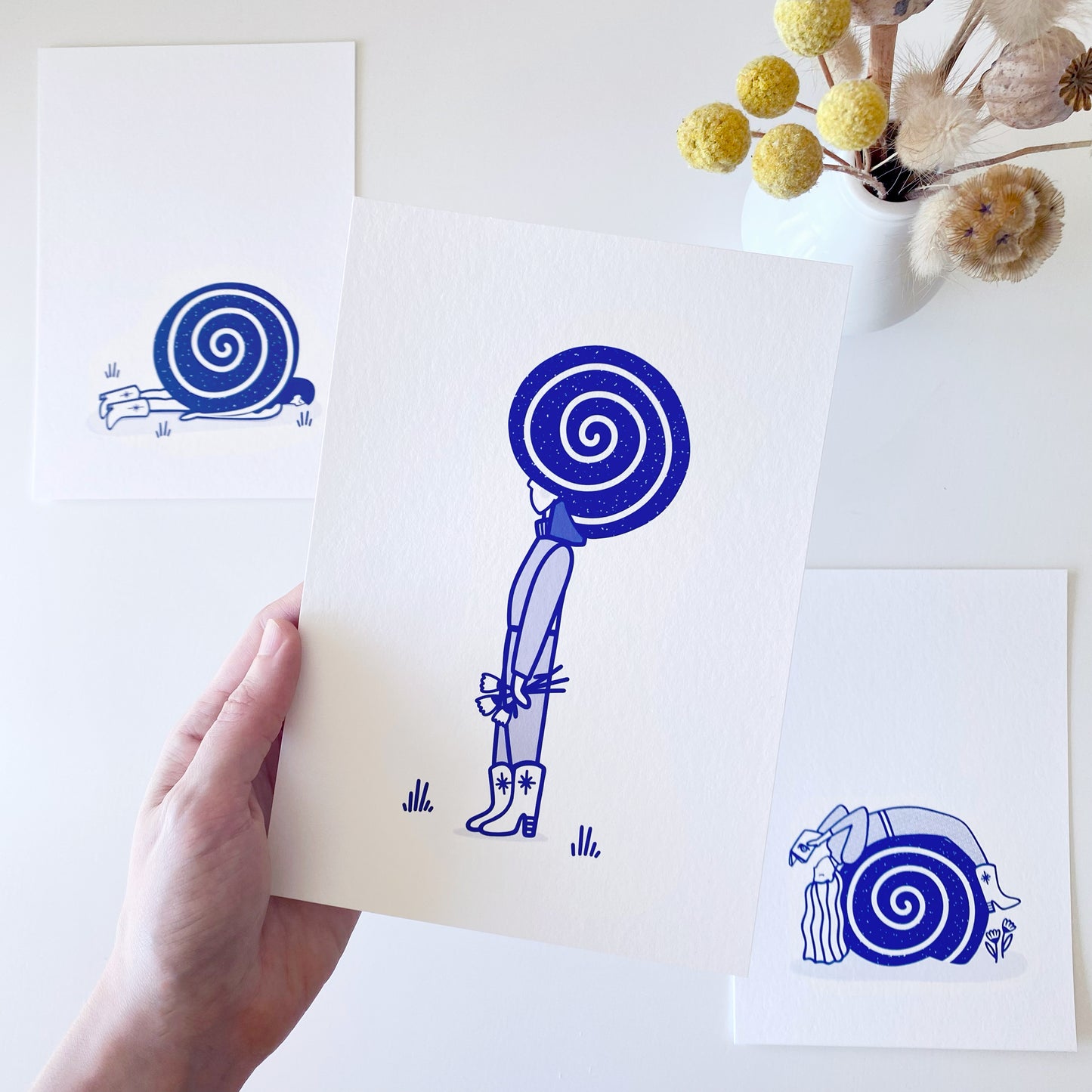 'Professional Snailing Club' Print Trio