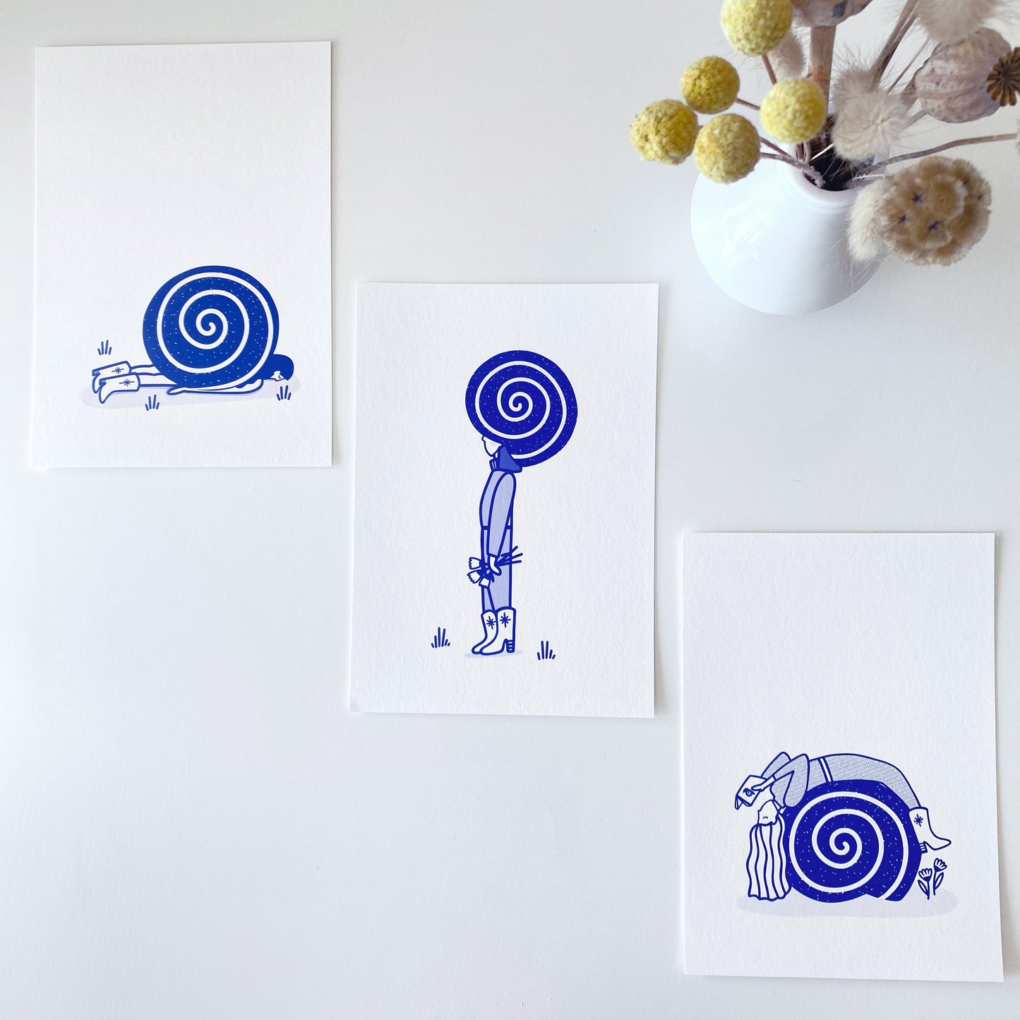 'Professional Snailing Club' Print Trio