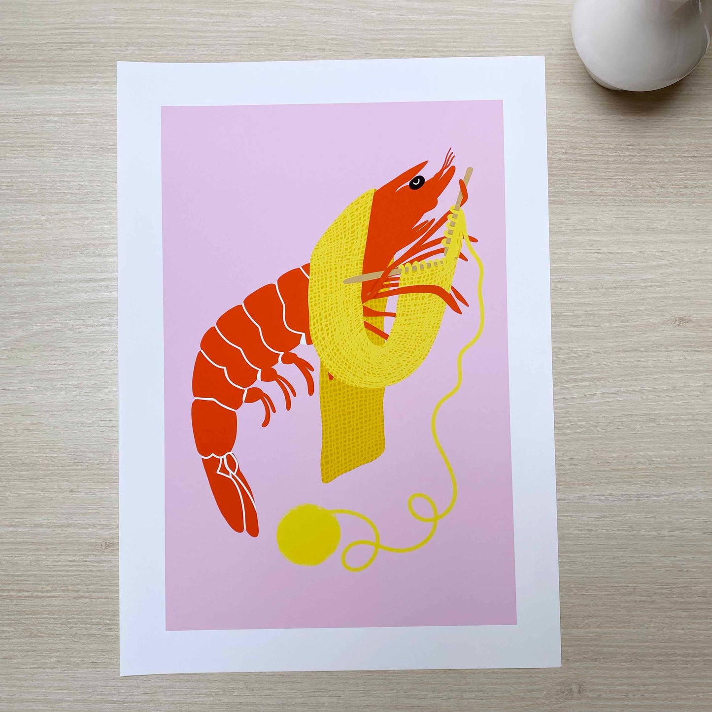 Imperfect 'Shrimp Stitch' Fine Art Print (A3)