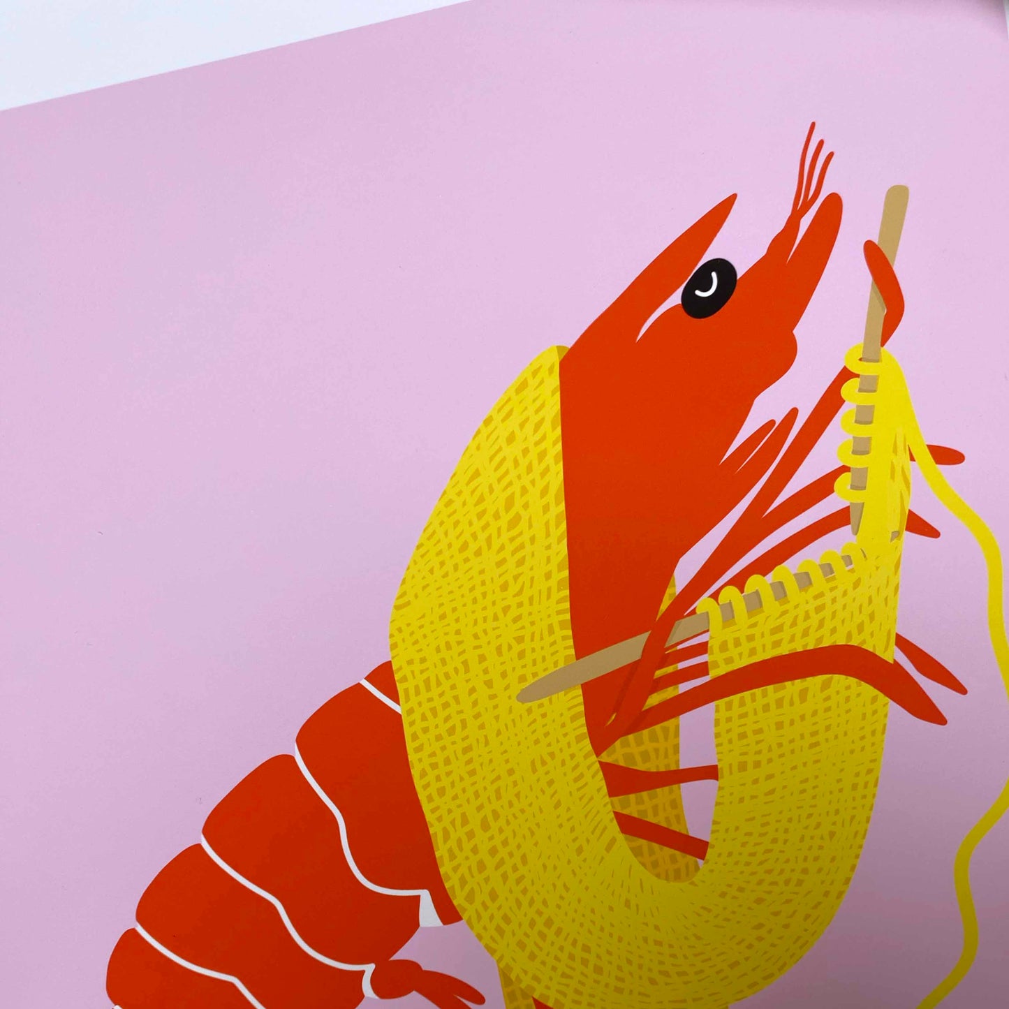 Imperfect 'Shrimp Stitch' Fine Art Print (A3)