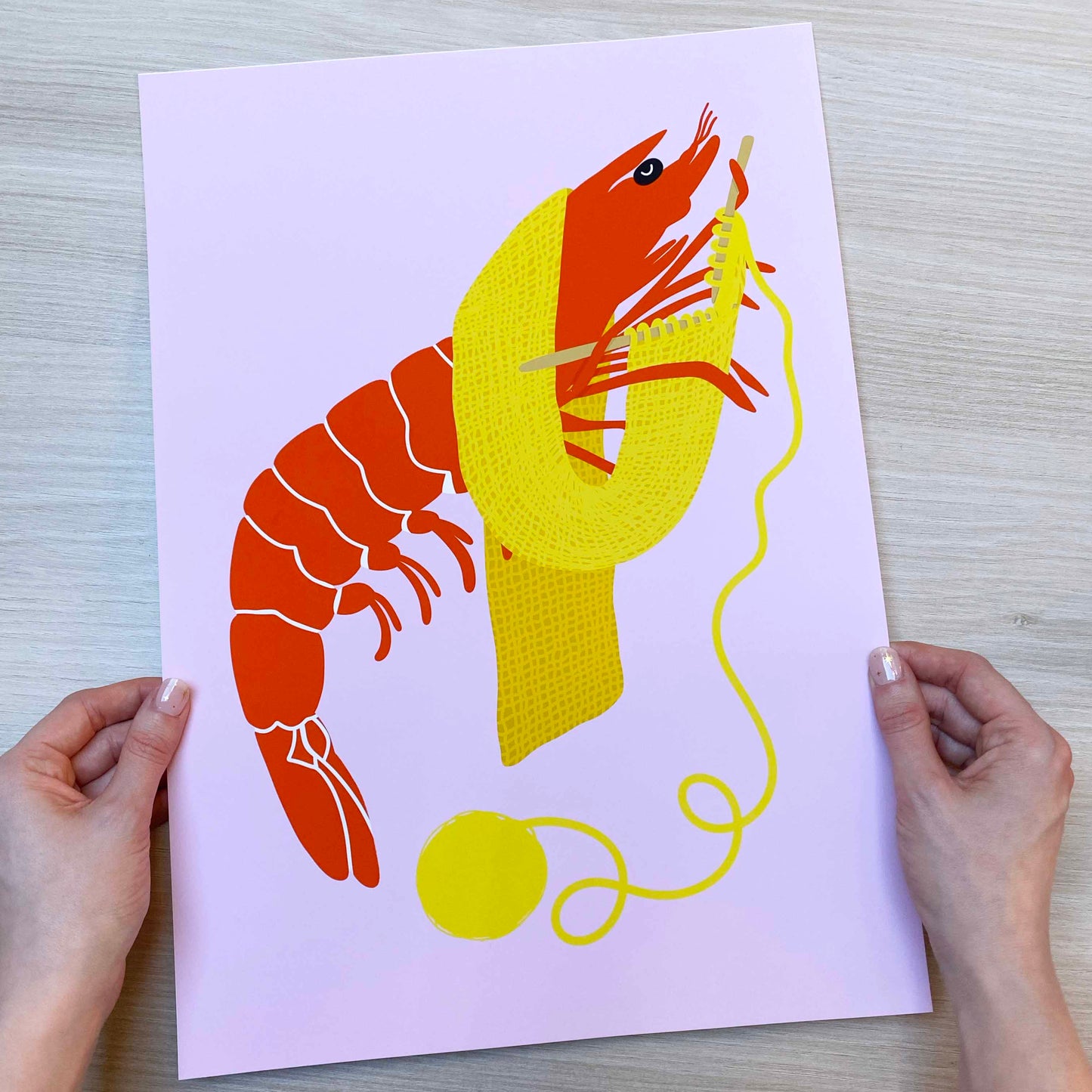 Imperfect 'Shrimp Stitch' Fine Art Print (A3)
