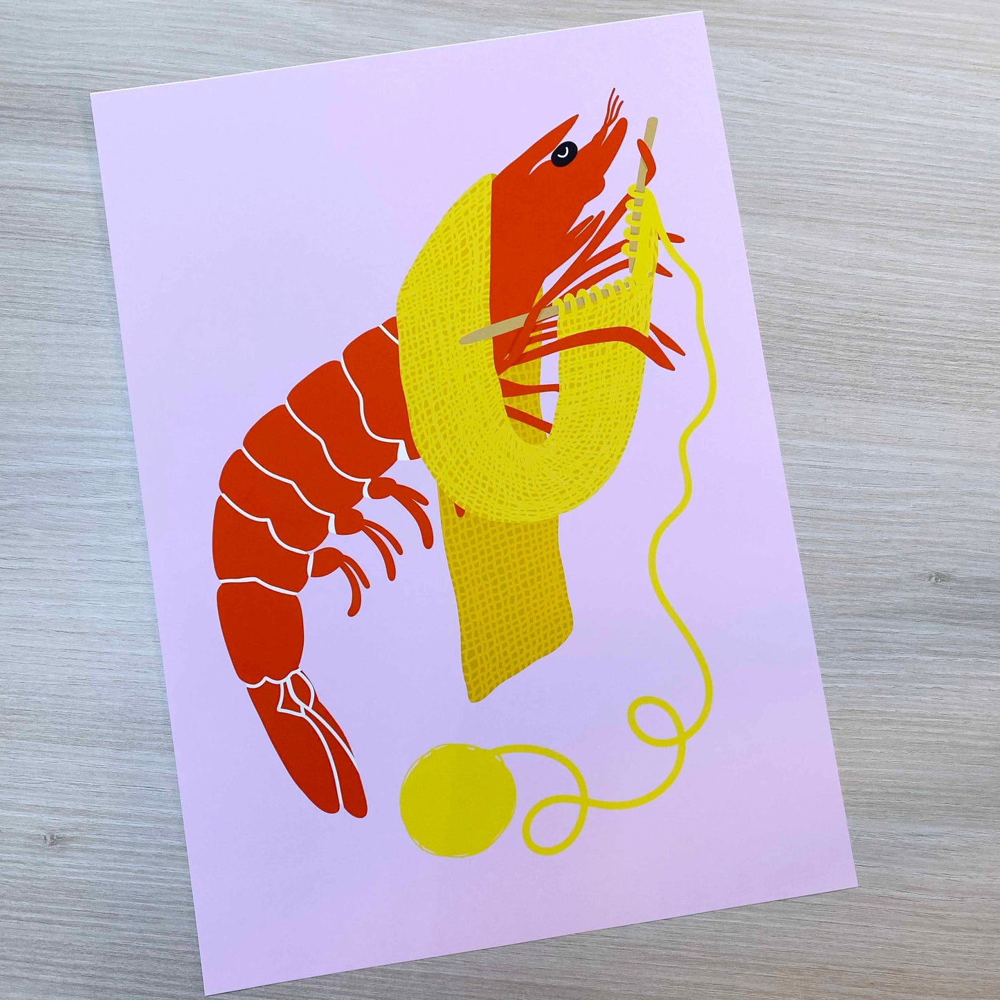 Imperfect 'Shrimp Stitch' Fine Art Print (A3)