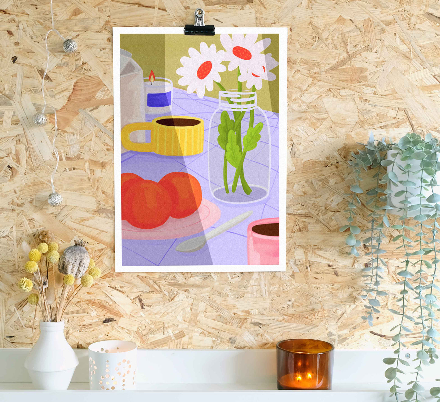 'Spring Brunch: Daisies' Fine Art Print