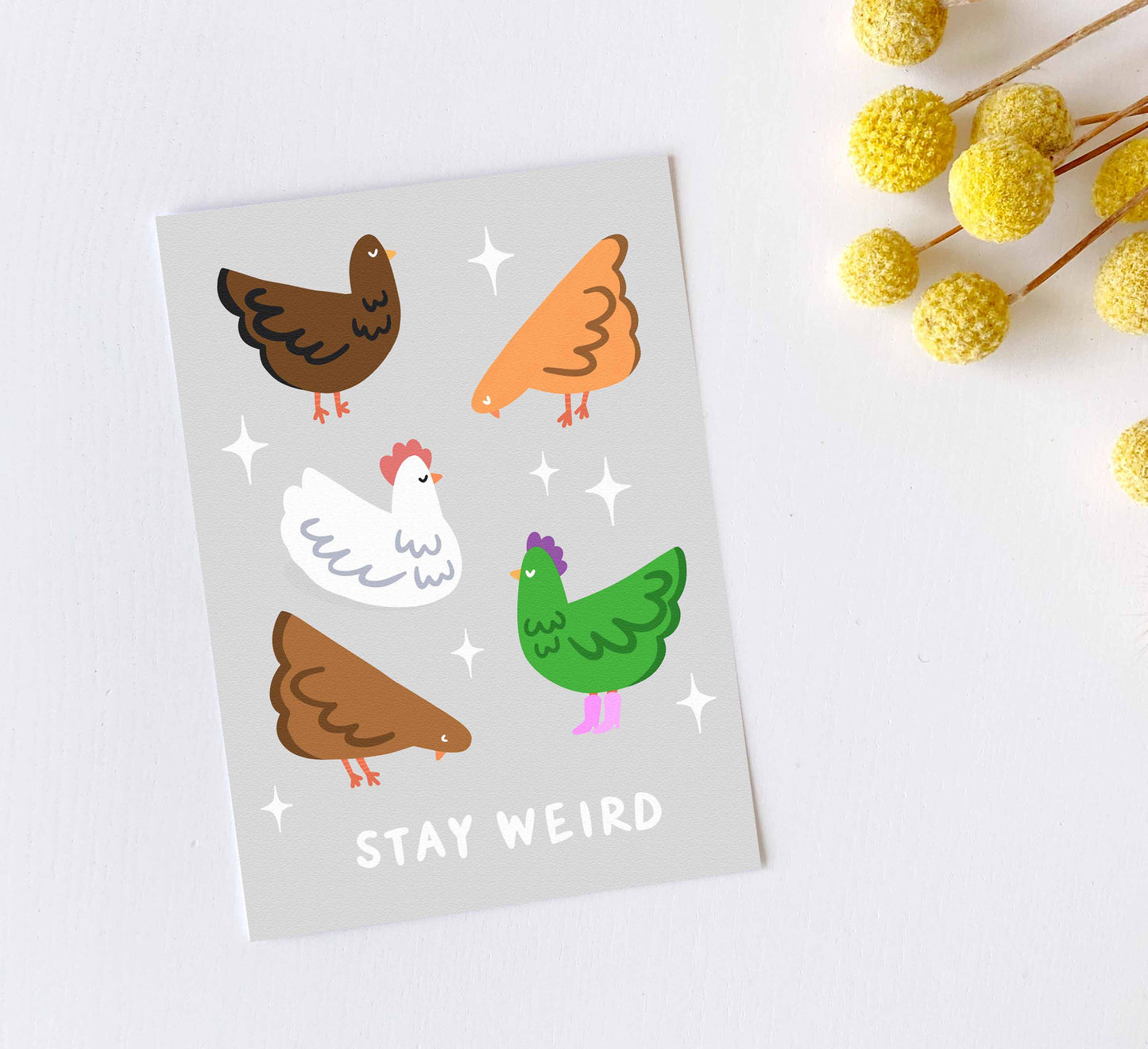 'Stay Weird' Postcard