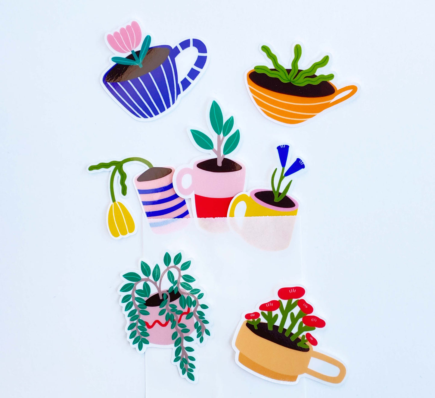 'Teacup Garden' Sticker Set