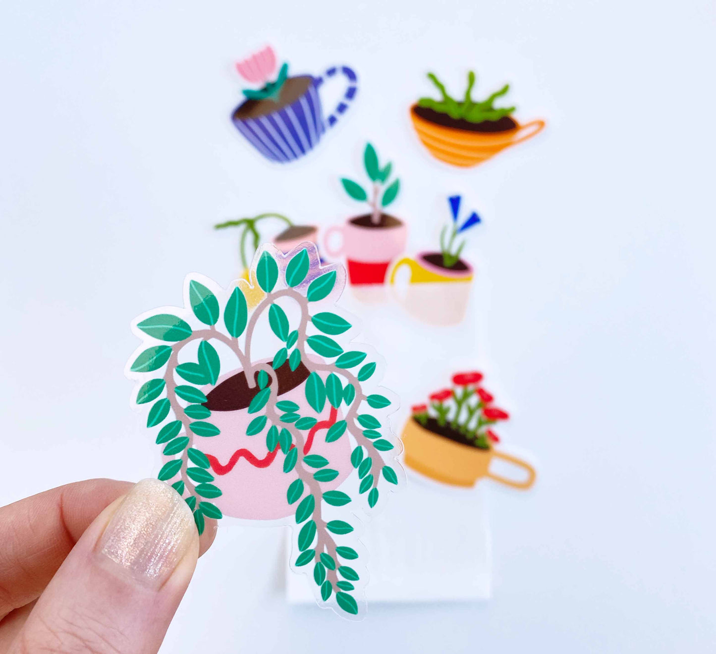 'Teacup Garden' Sticker Set
