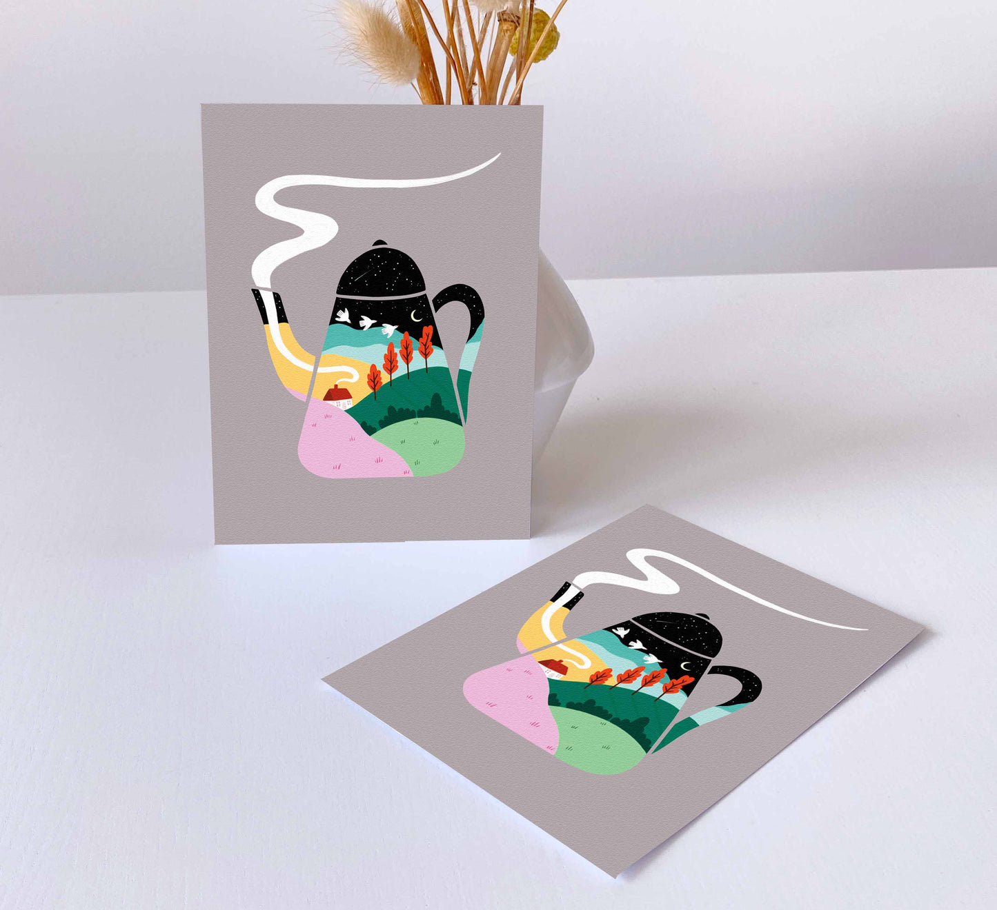 'Teapot Dreams' Postcard