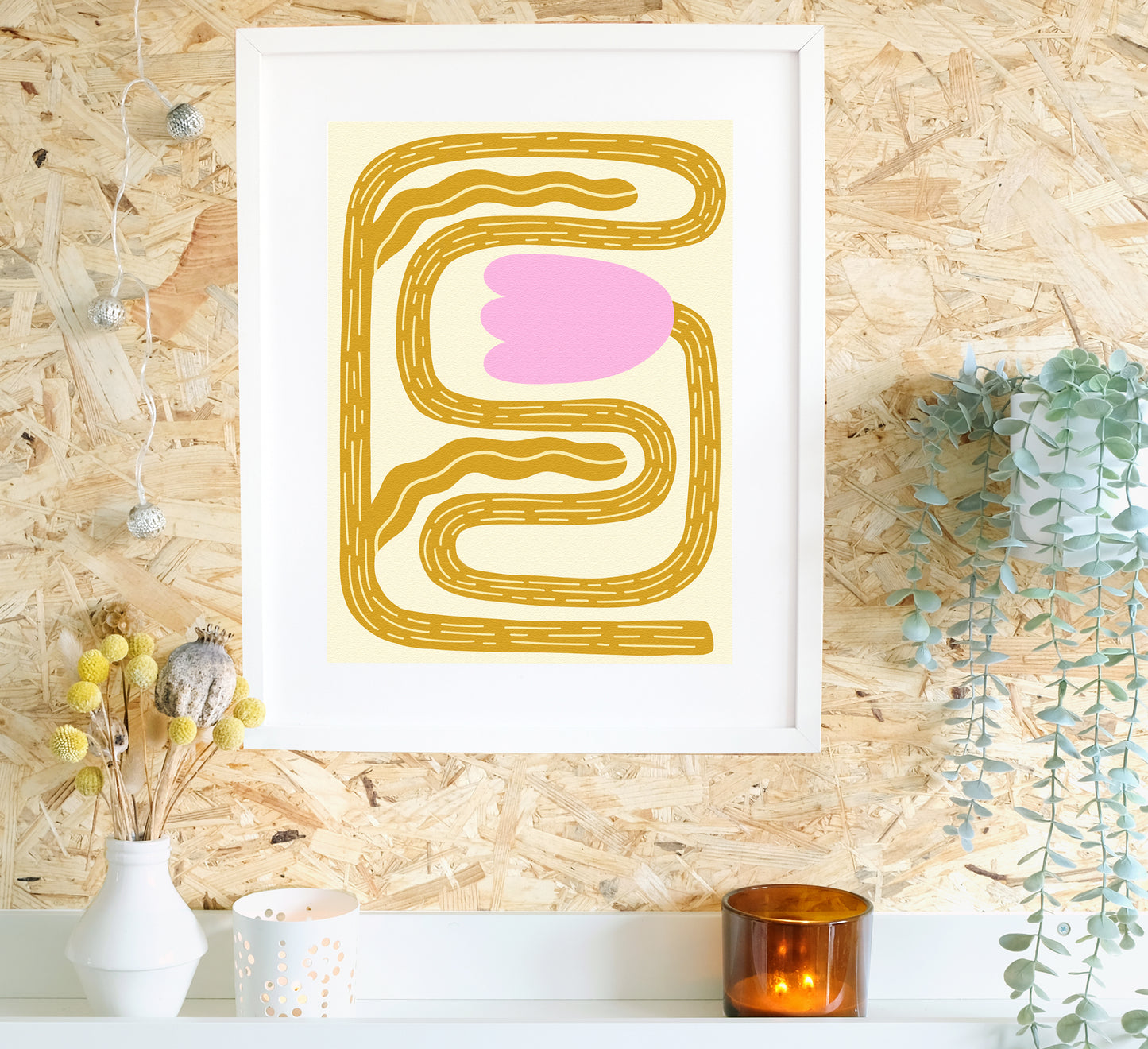 Bunter Druck einer langen, gewundenen Tulpe! Hochwertige, von einer unabhängigen Künstlerin gestaltete Wandkunst und Drucke für dein Zuhause, perfekt, um ein wenig Natur in jeden Wohnraum zu bringen! Nachhaltig auf Bestellung gefertigt. Bright art print of a long, winding tulip!