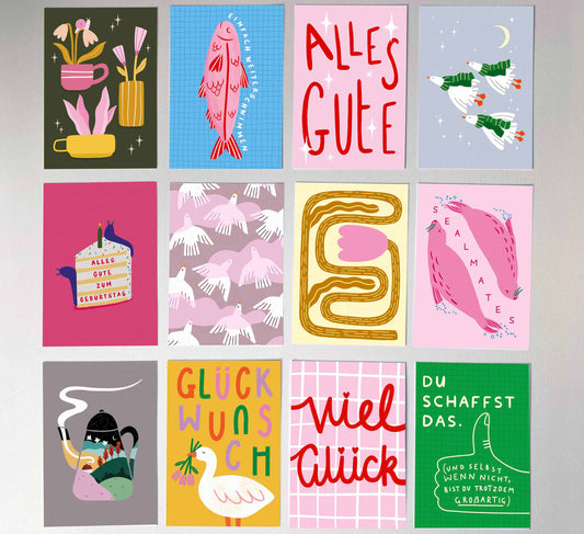 'Sentient Stories' 12 Postcard Set