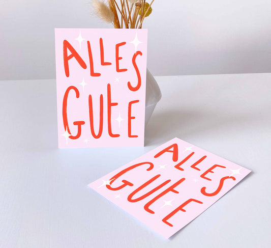 'Alles Gute' Greeting Card