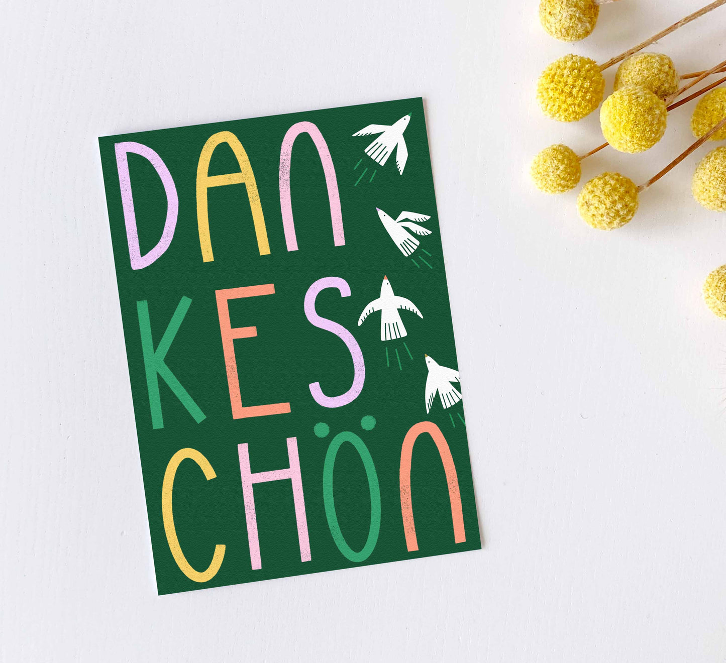 'Birdy Dankeschön' Greeting Card