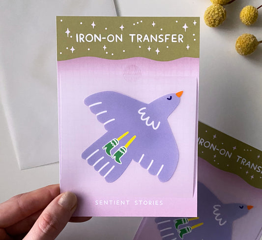 'Birdy Boots' Iron-on Transfer