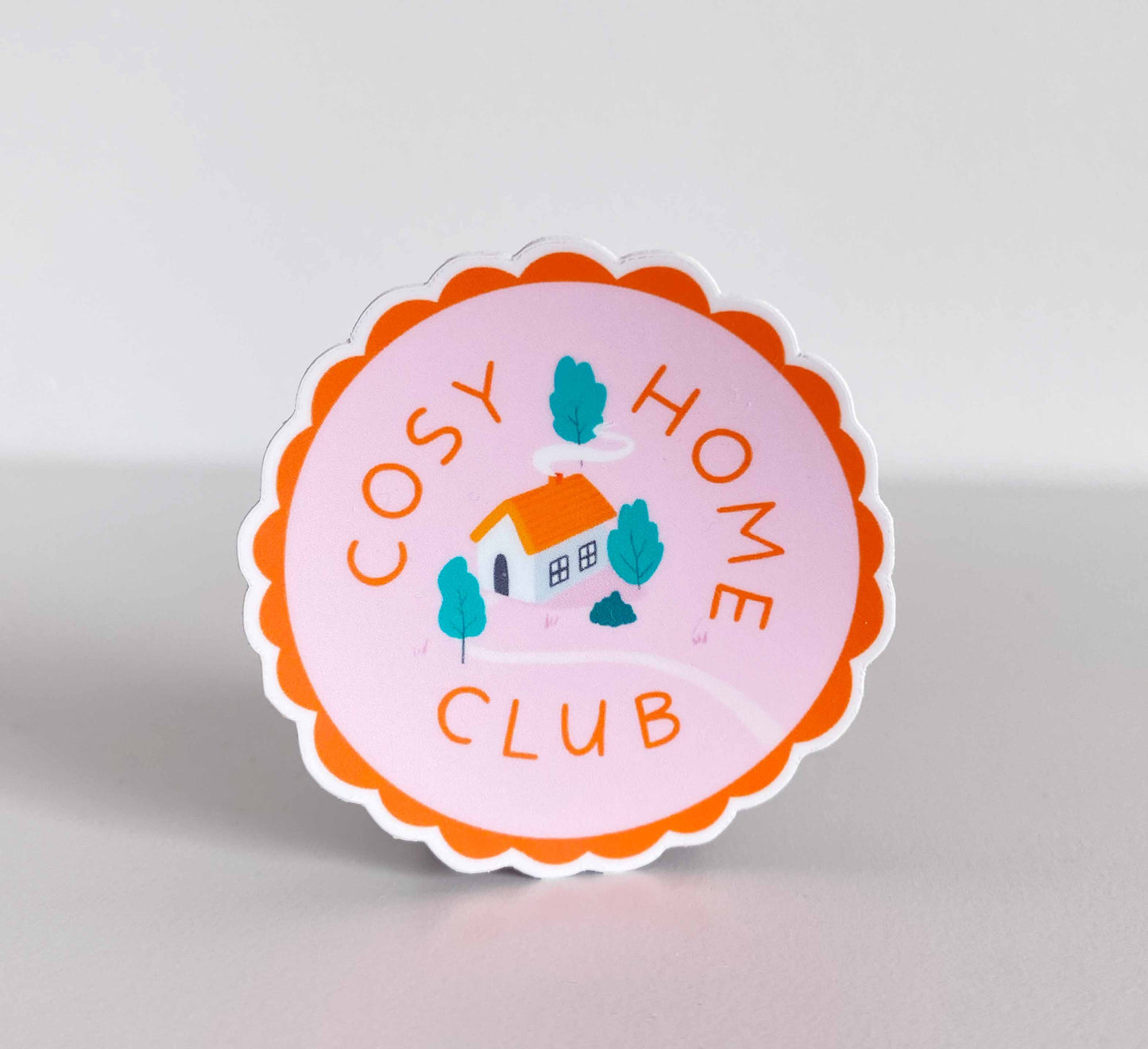 'Cosy Home Club' Vinyl Sticker