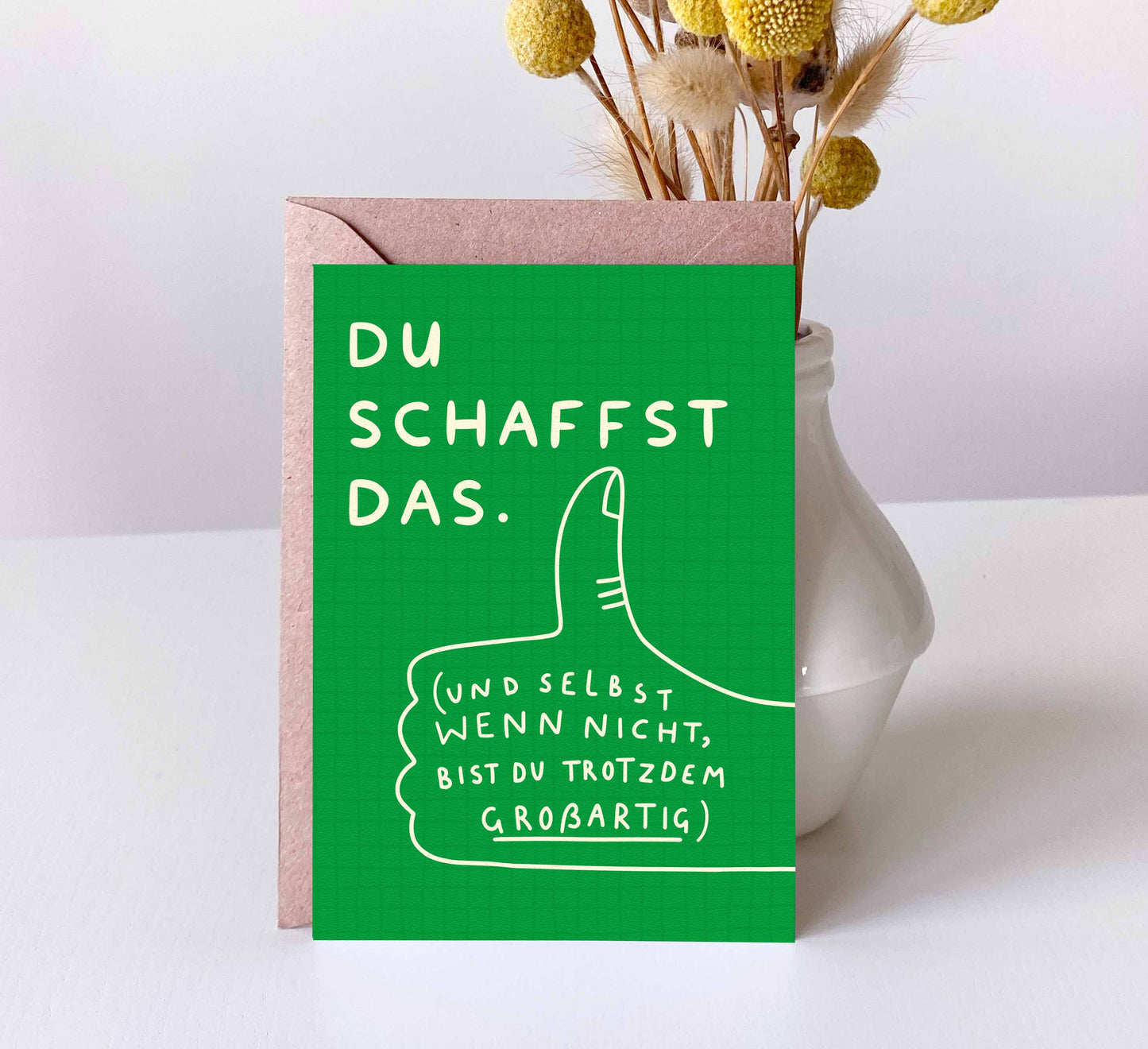 'Du Schaffst Das' Postcard