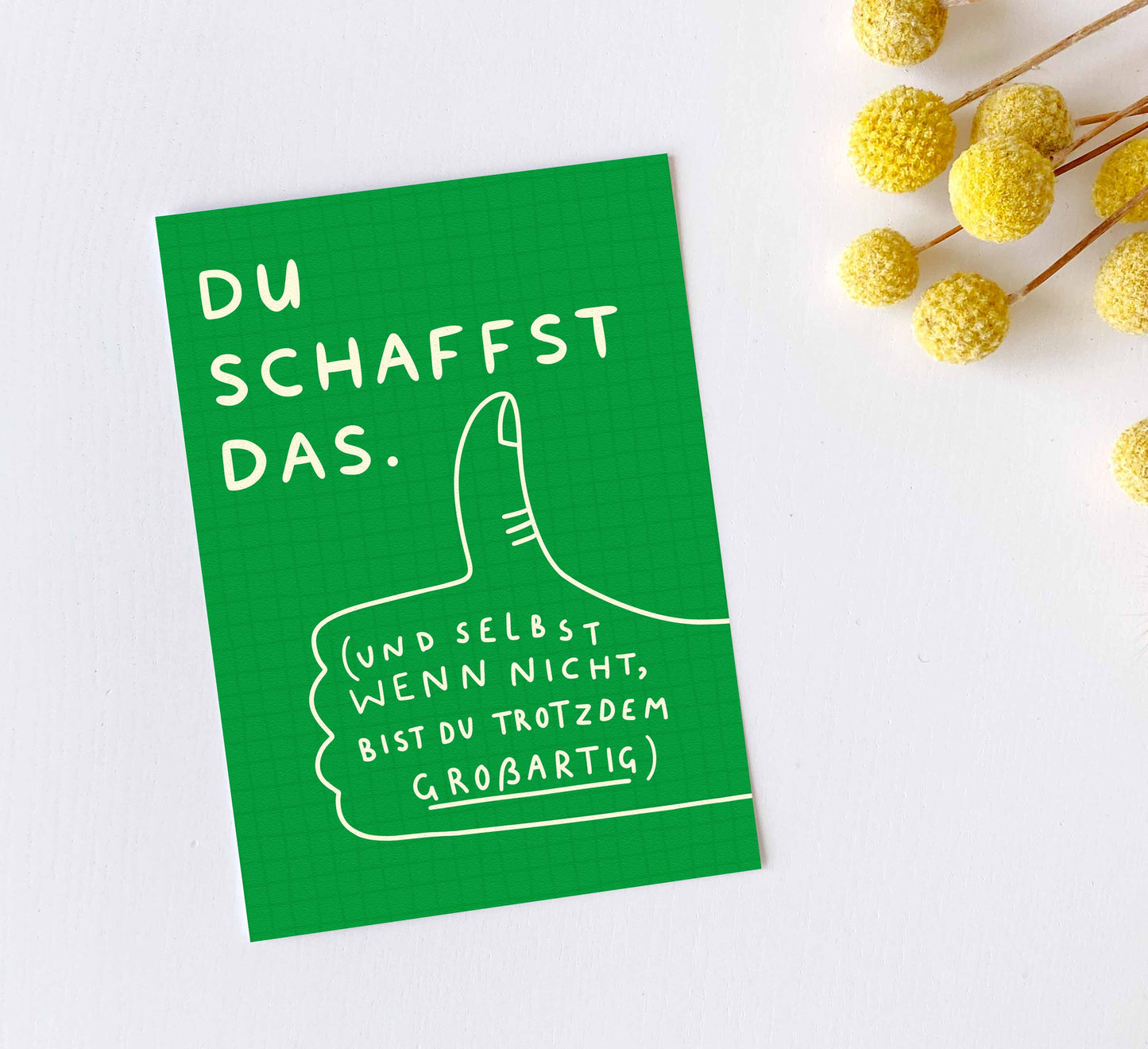 'Du Schaffst Das' Postcard