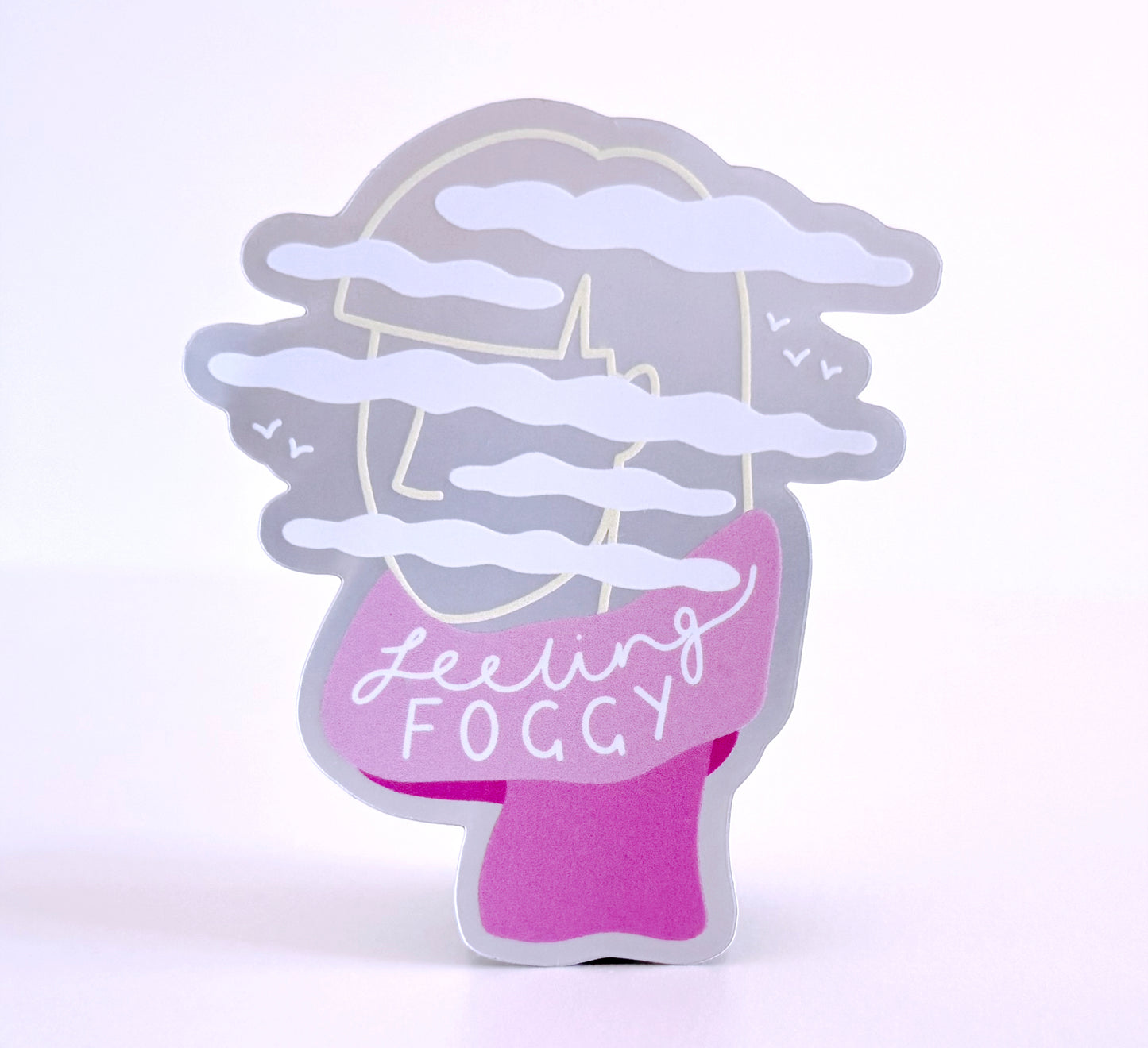 'Feeling Foggy' Vinyl Sticker