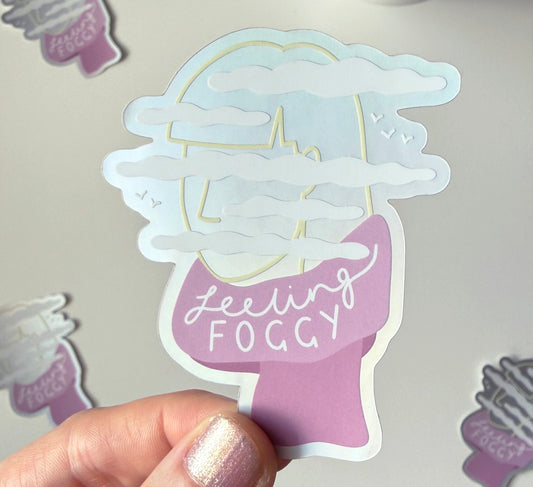 'Feeling Foggy' Vinyl Sticker