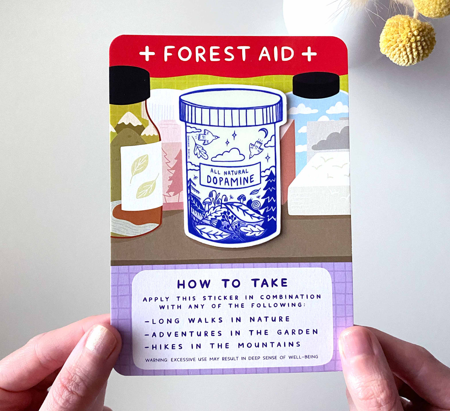 'Forest Aid' Sticker Card