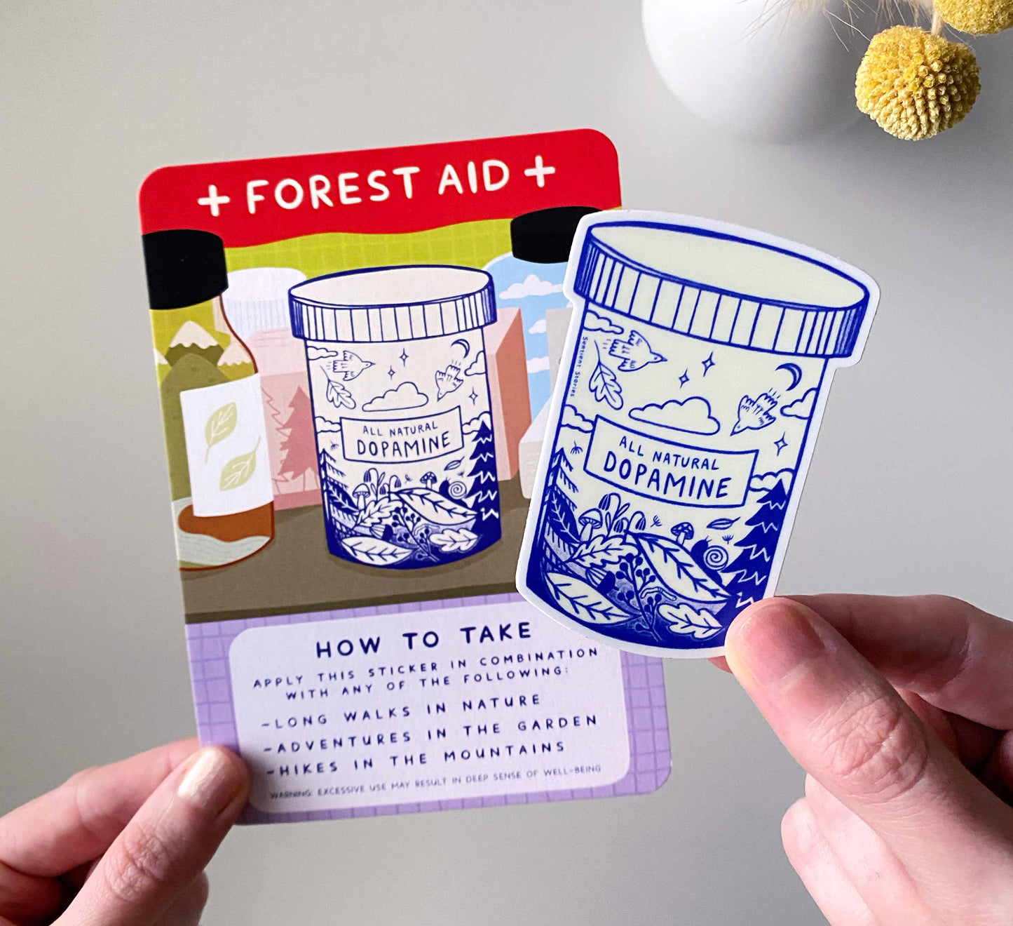 'Forest Aid' Sticker Card