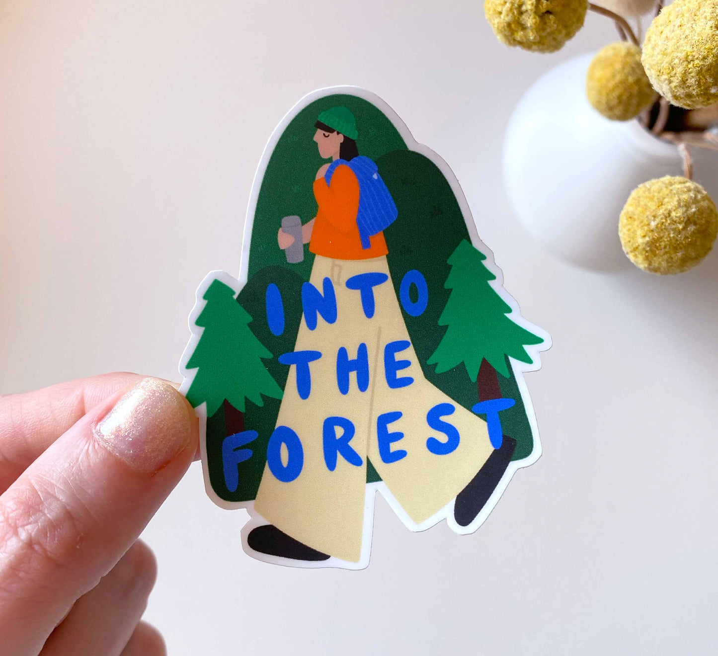 'Into the Forest' Matte Vinyl Sticker