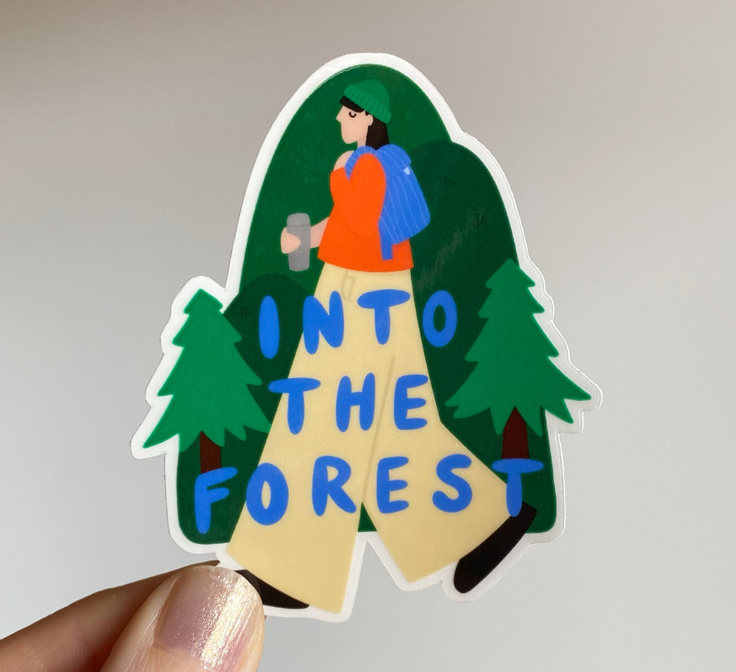'Into the Forest' Matte Vinyl Sticker