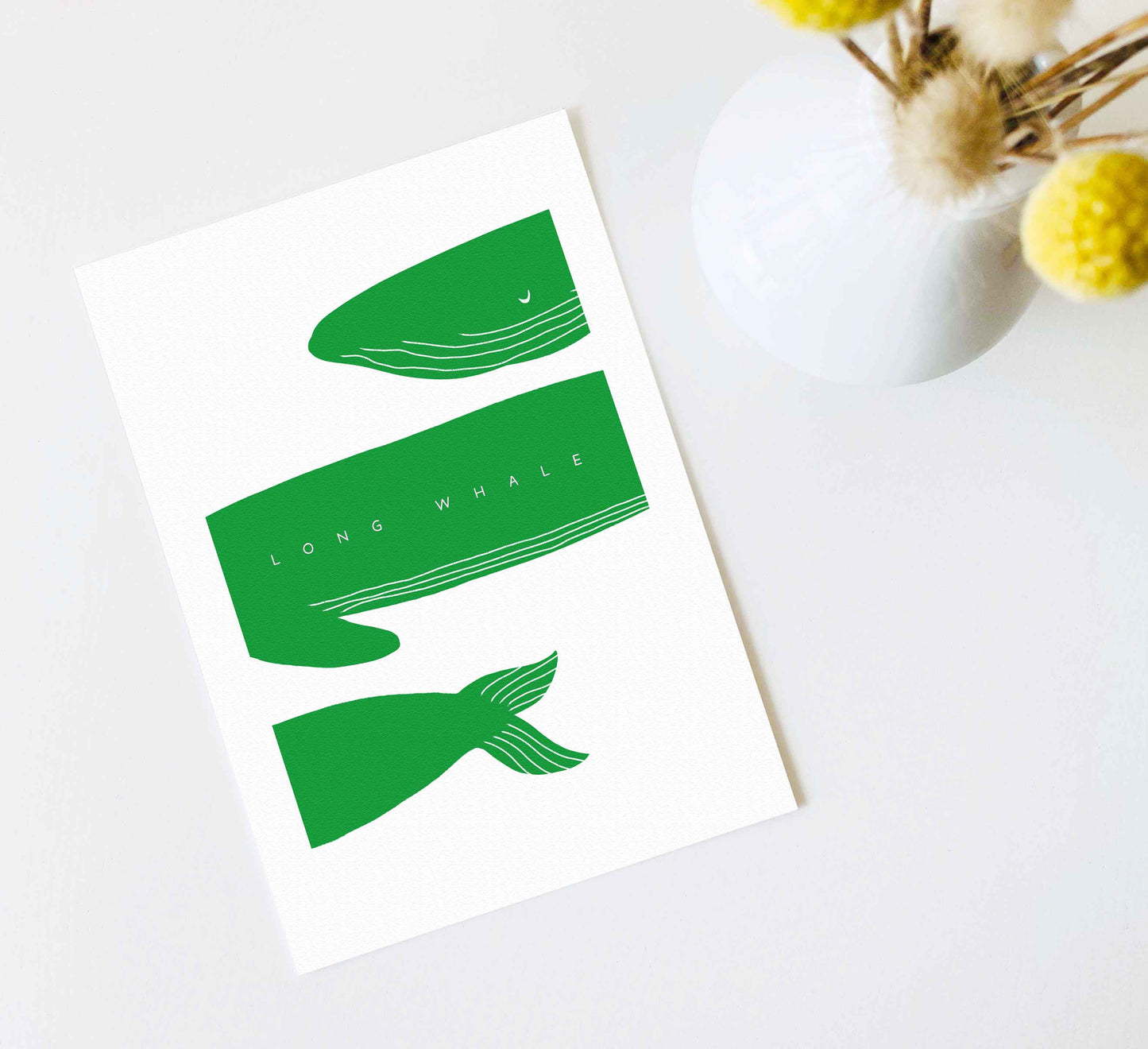 'Long Whale' Fine Art Print