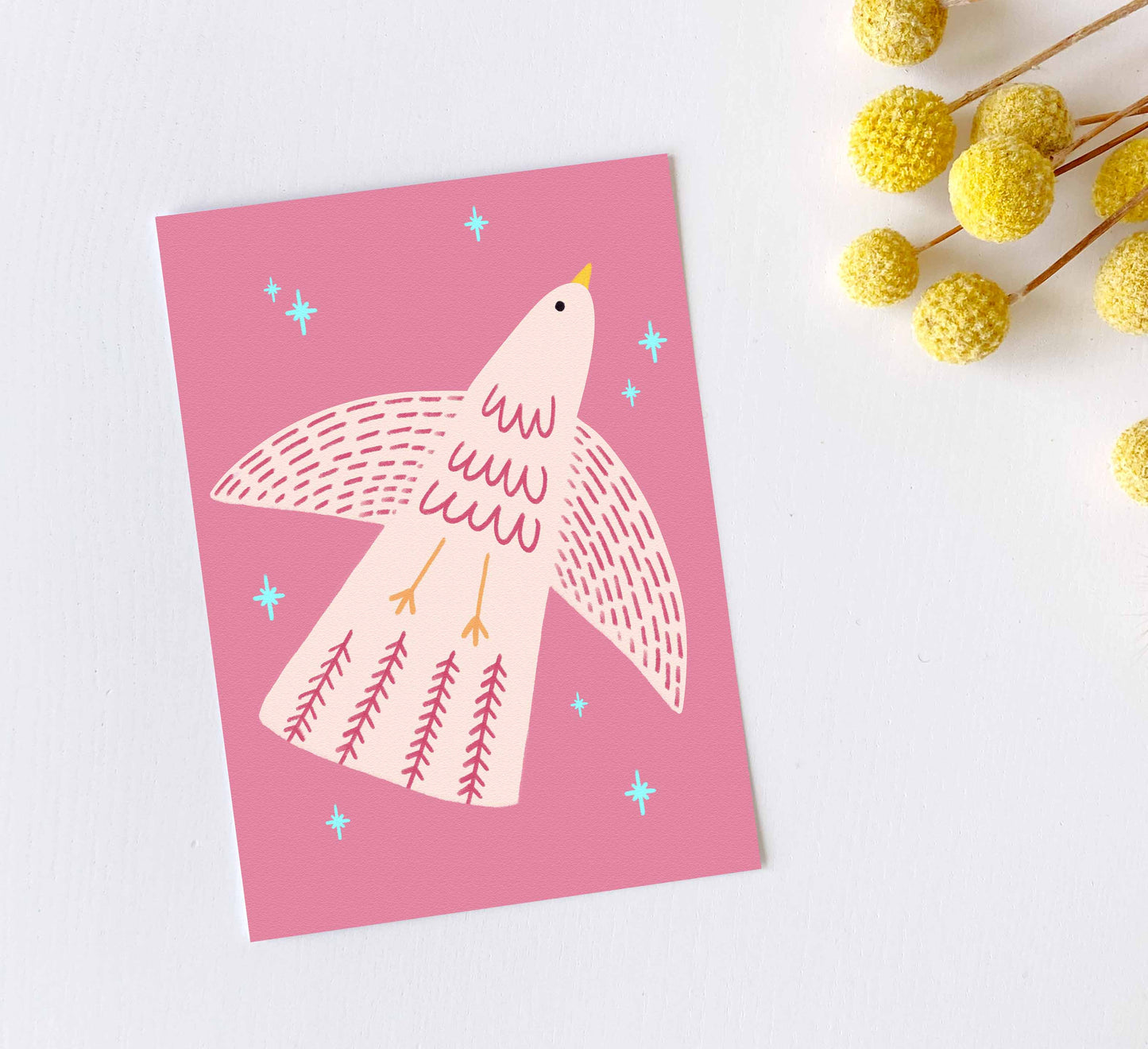 'Pink Sky' Greeting Card