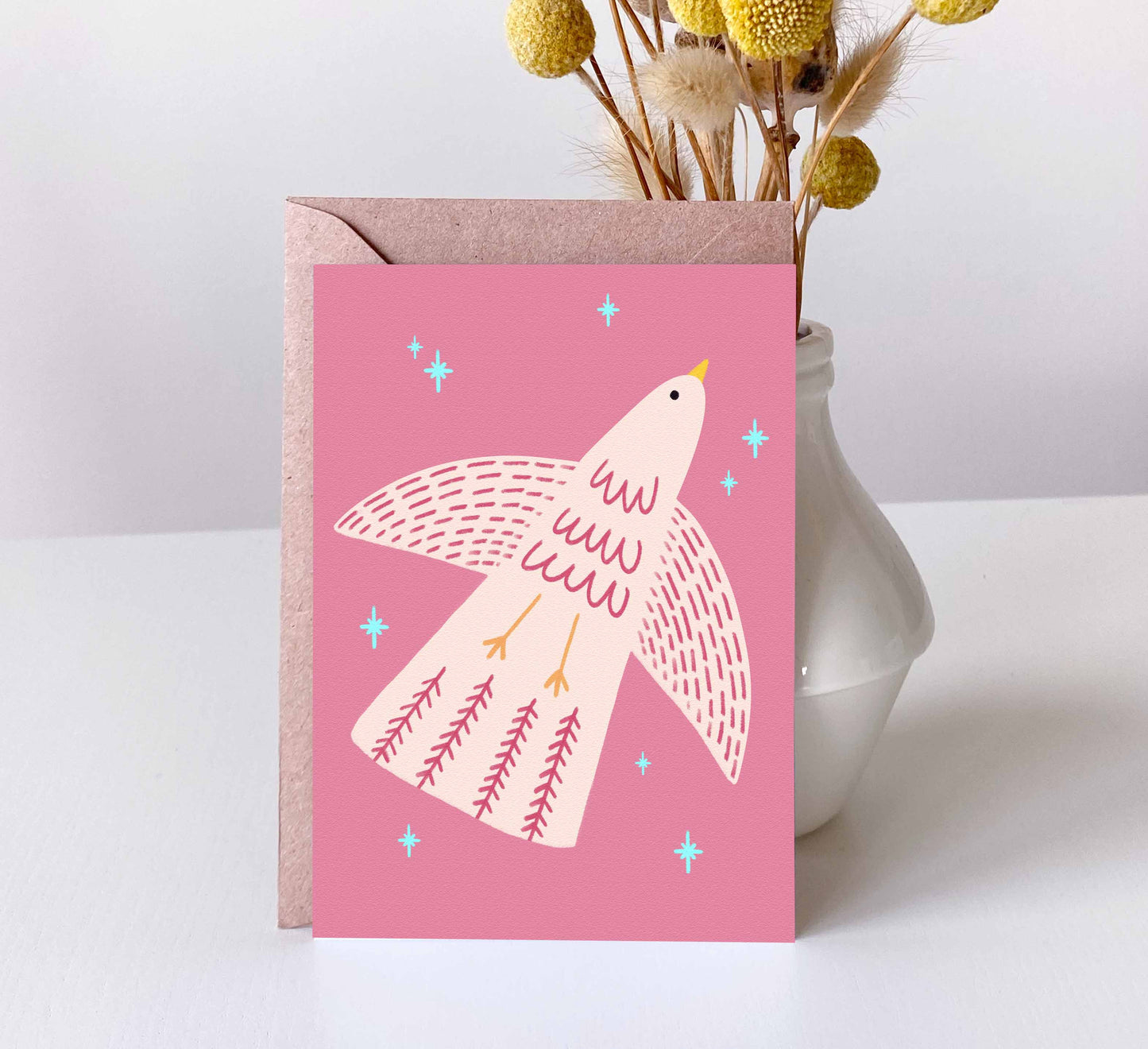 'Pink Sky' Greeting Card