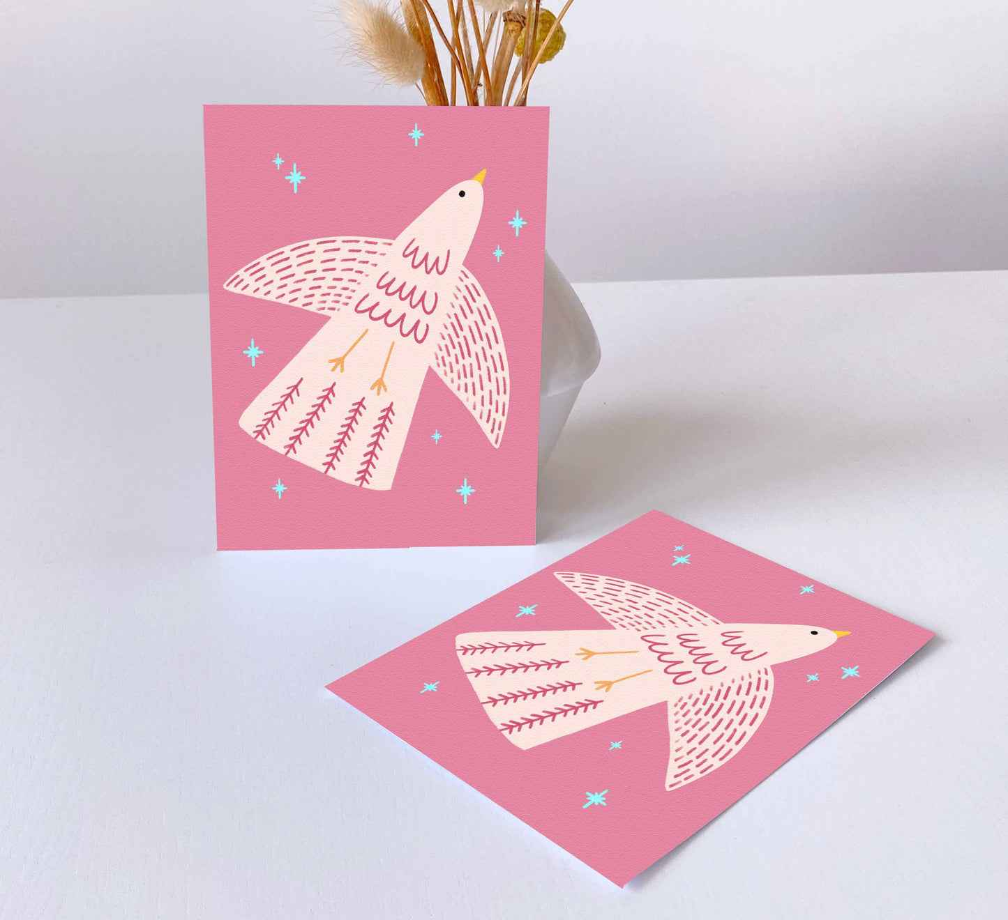 'Pink Sky' Greeting Card