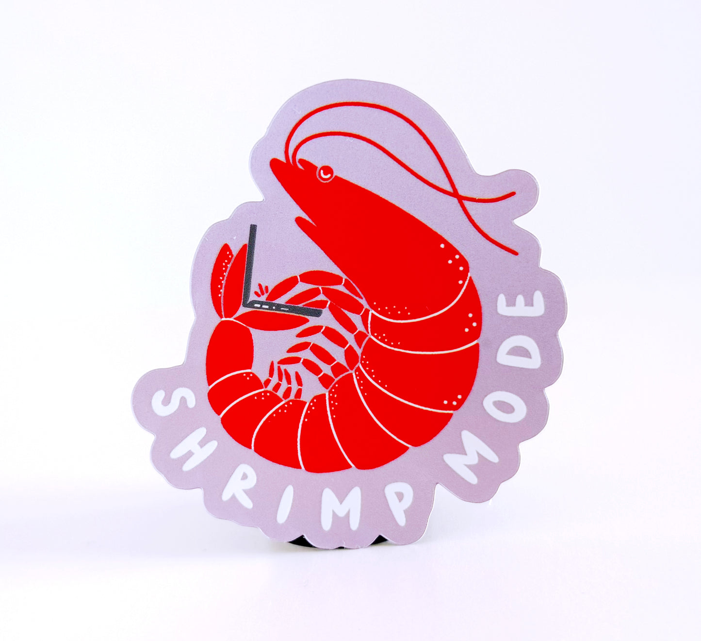 'Shrimp Mode' Vinyl Sticker