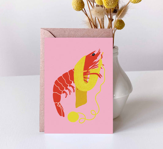 'Shrimp Stitch' Postcard