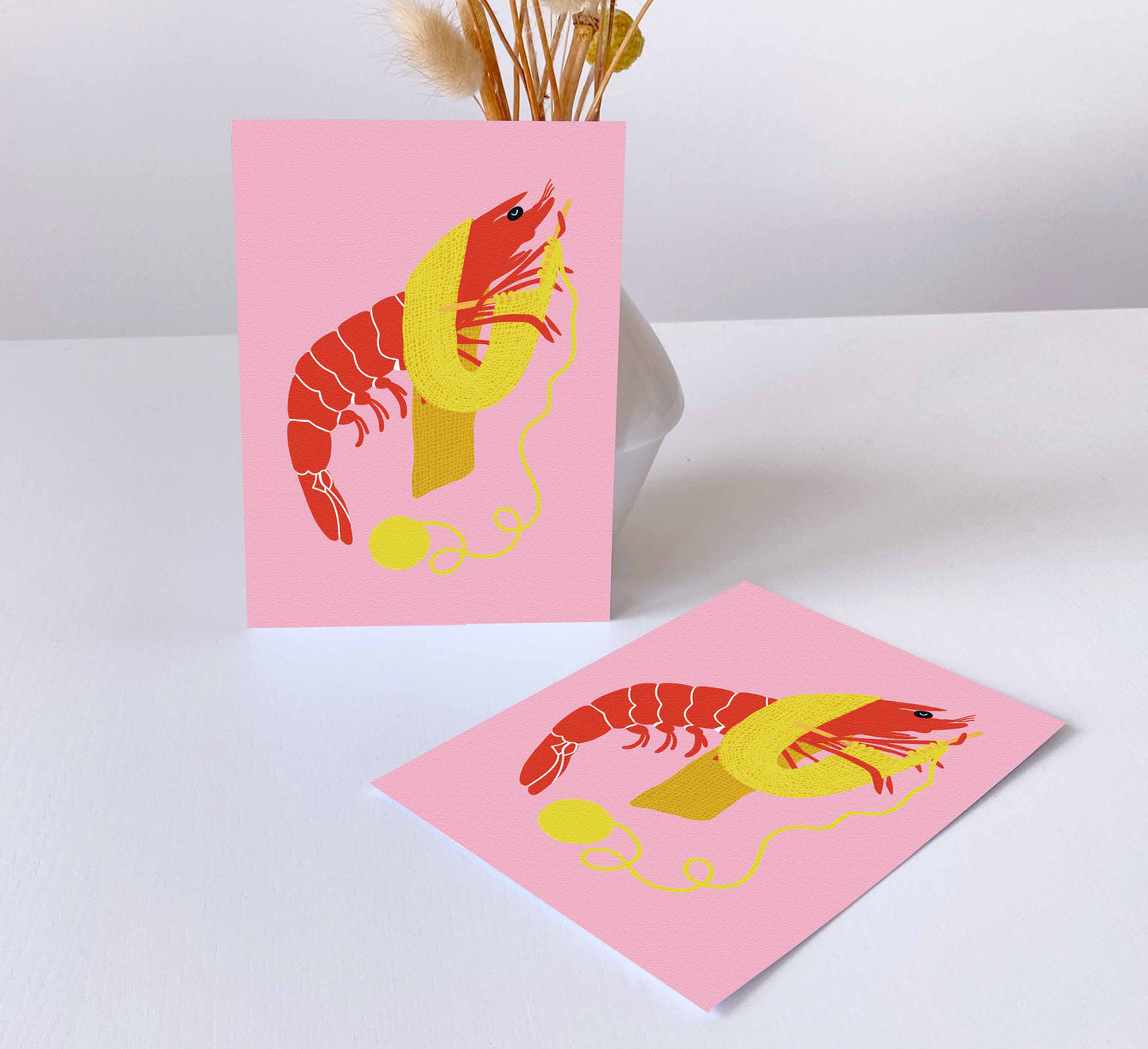 'Shrimp Stitch' Postcard