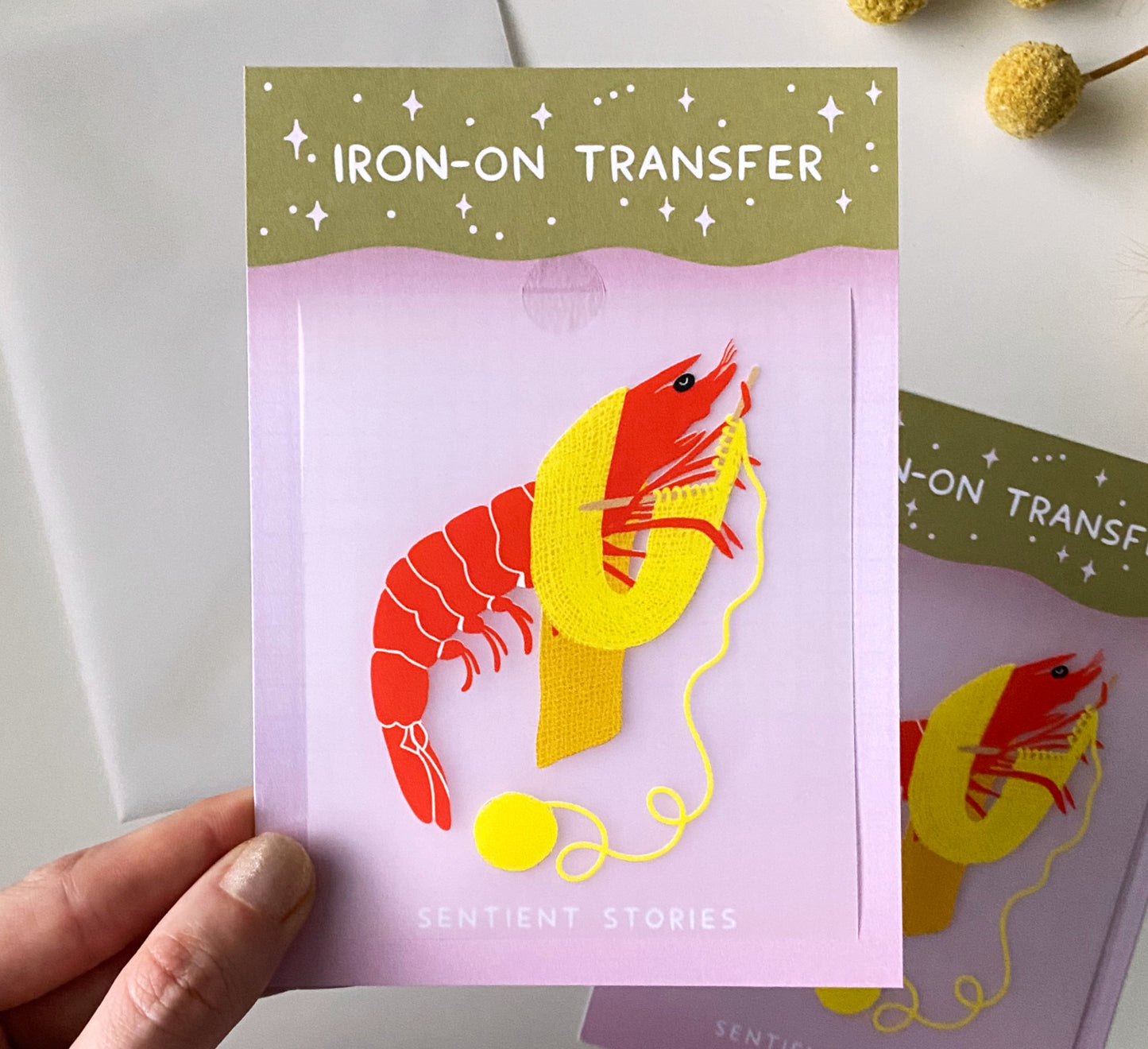 'Shrimp Stitch' Iron-on Transfer