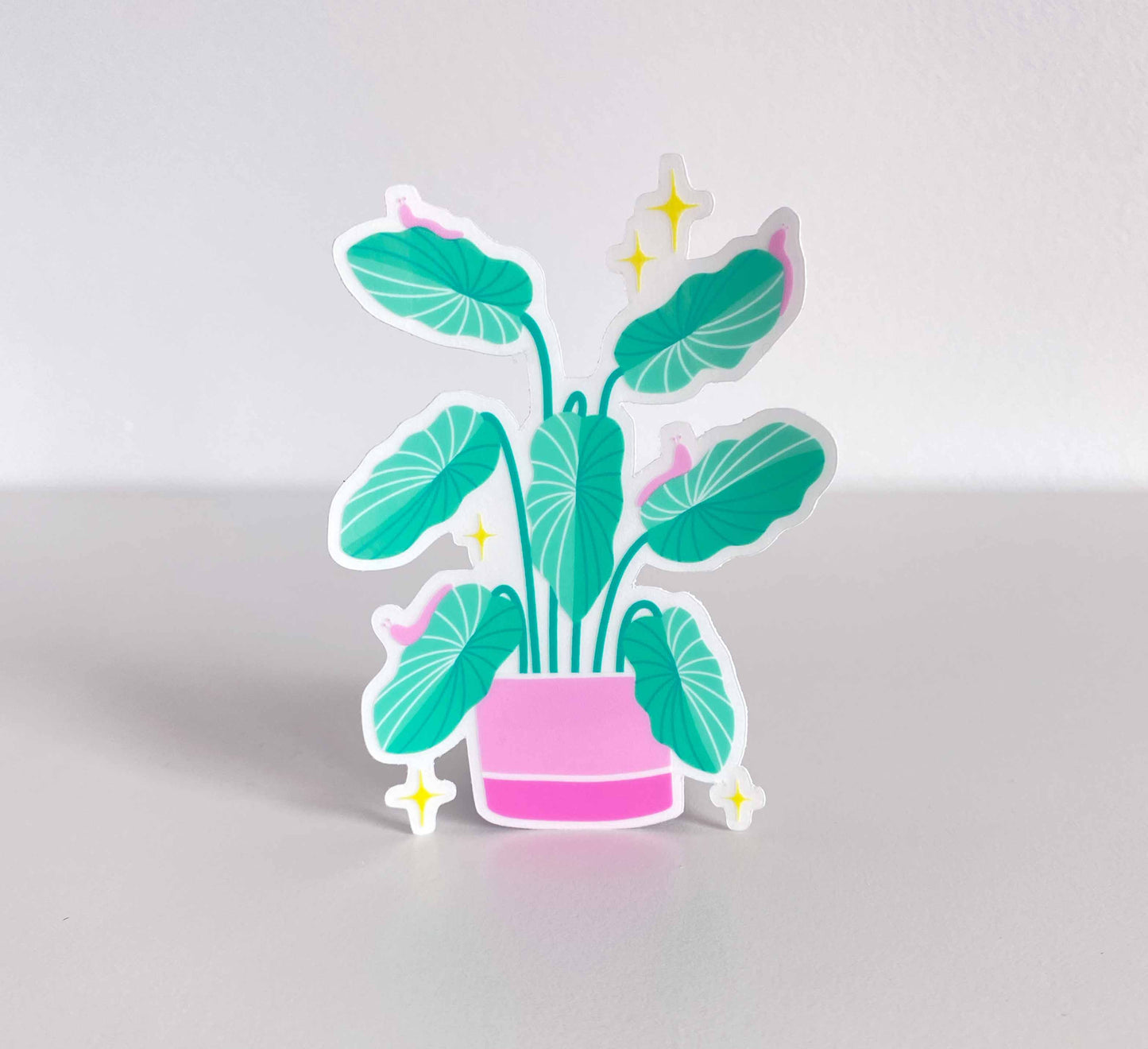 'Slug Party' Transparent Vinyl Sticker