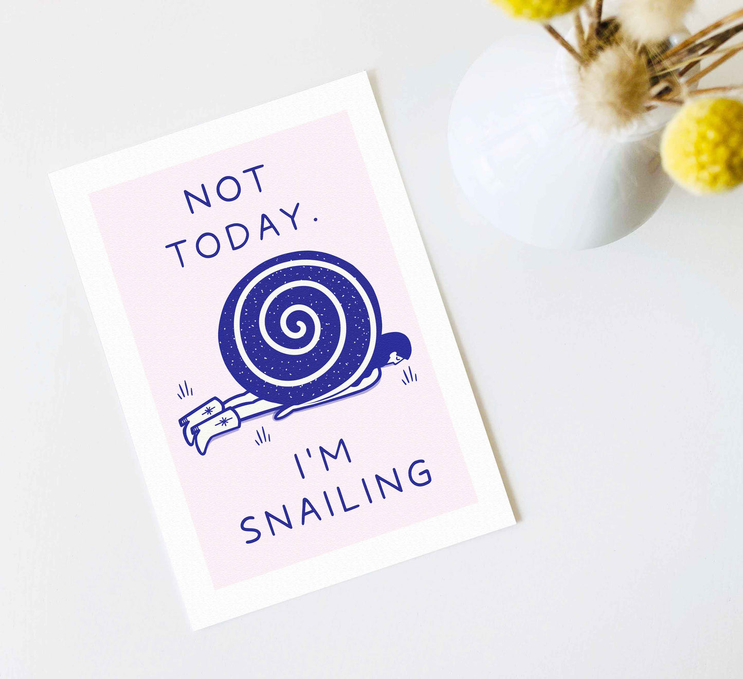 'Snailing' Fine Art Print