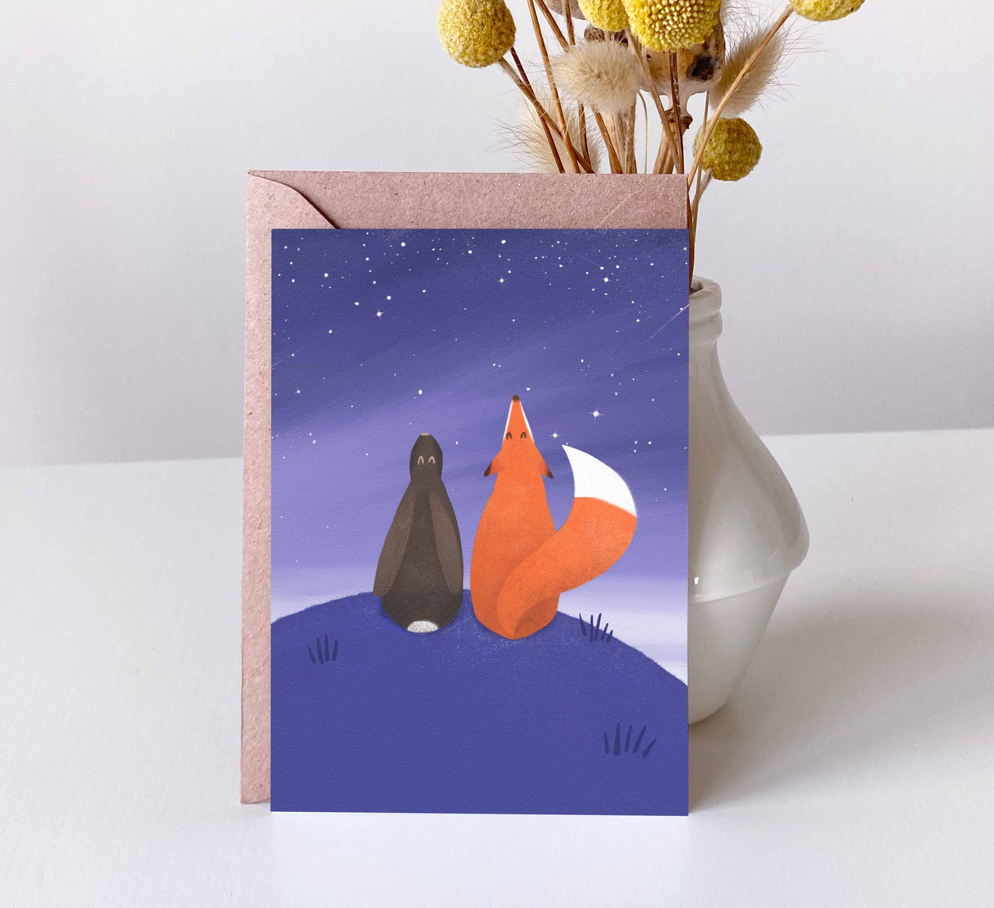 'Stargazing' Greeting Card