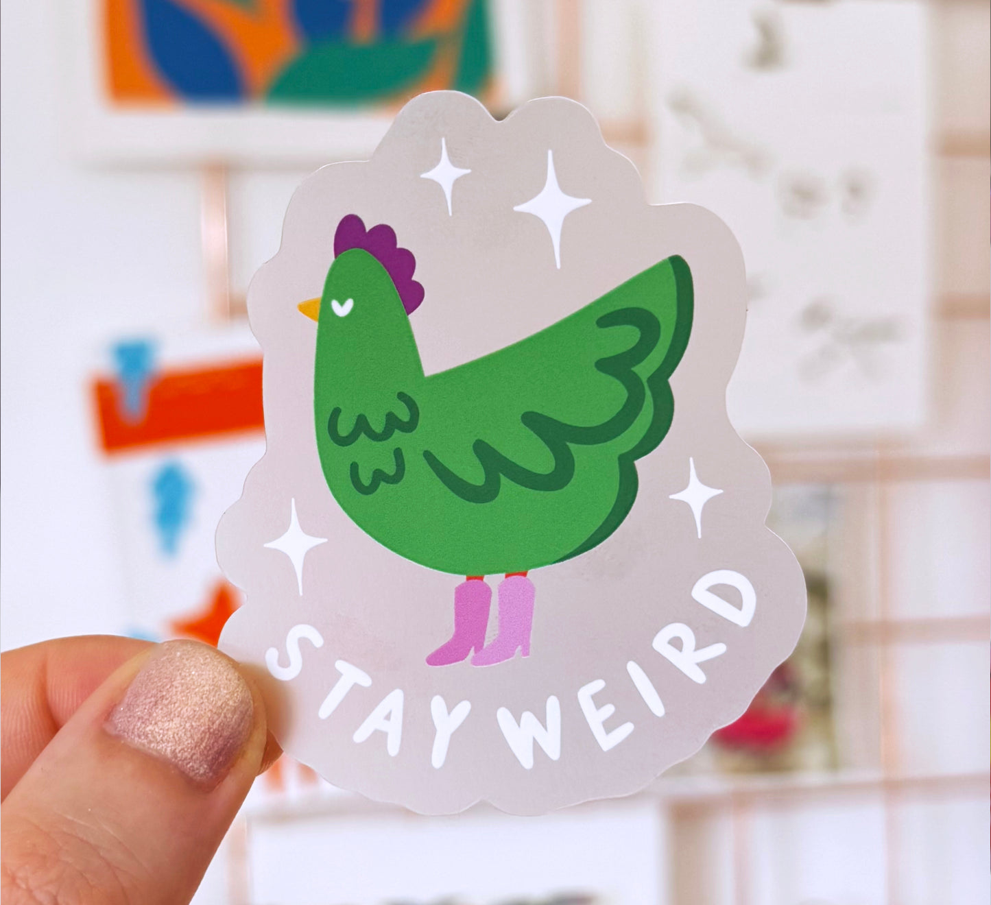 'Stay Weird' Vinyl Sticker