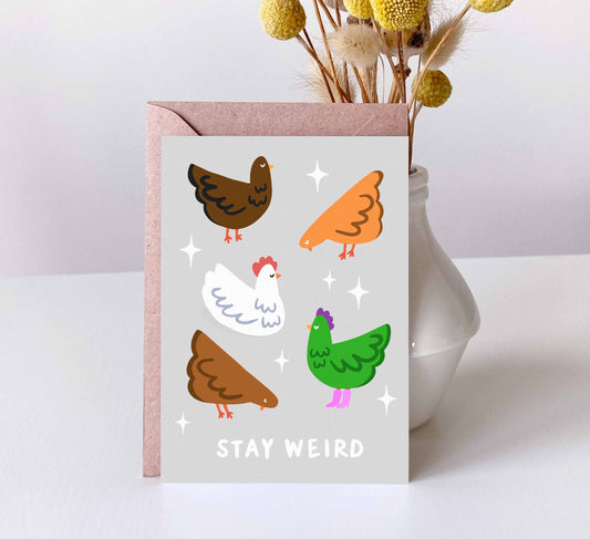 'Stay Weird' Postcard