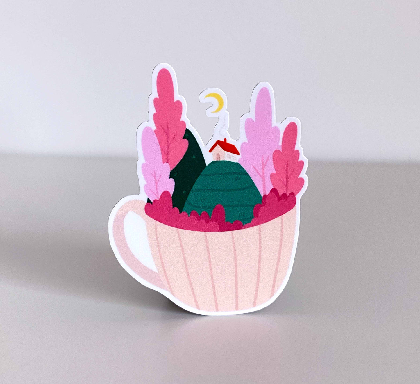 'Teacup Retreat' Vinyl Sticker