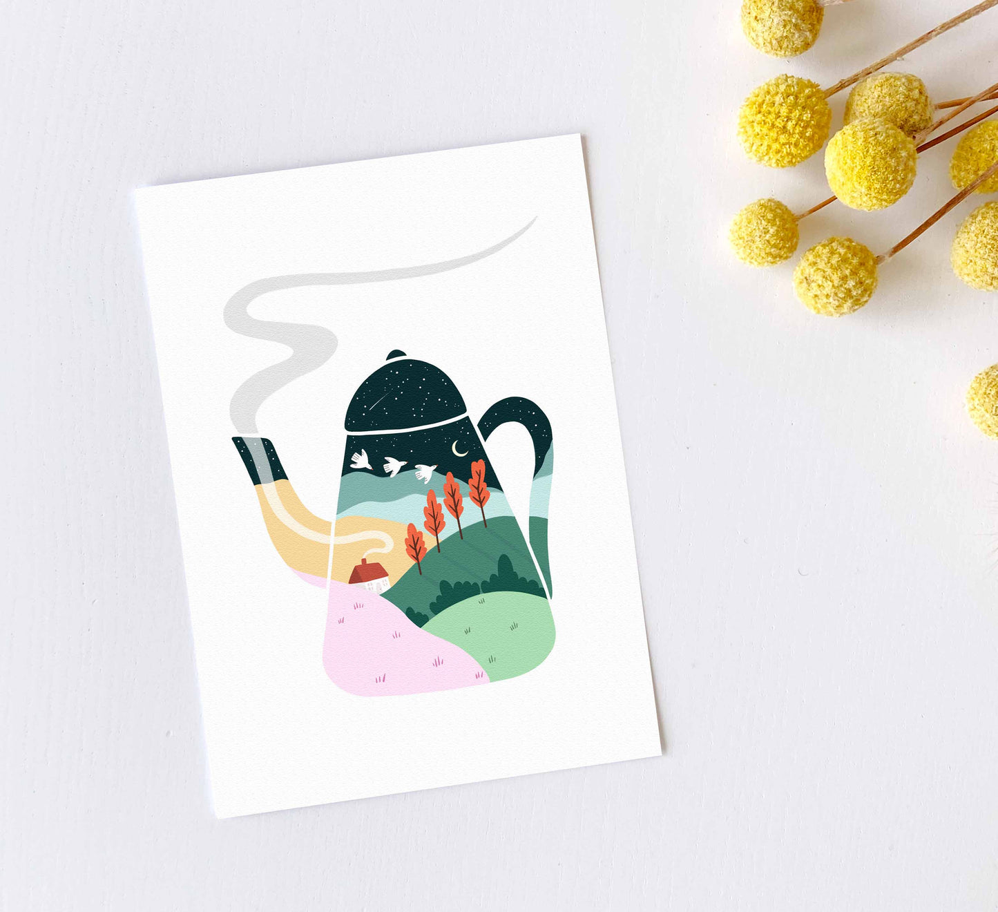 'Teapot Dreams' Greeting Card