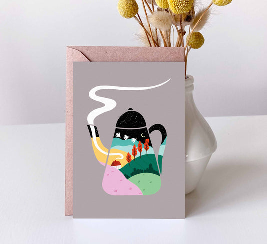 'Teapot Dreams' Postcard
