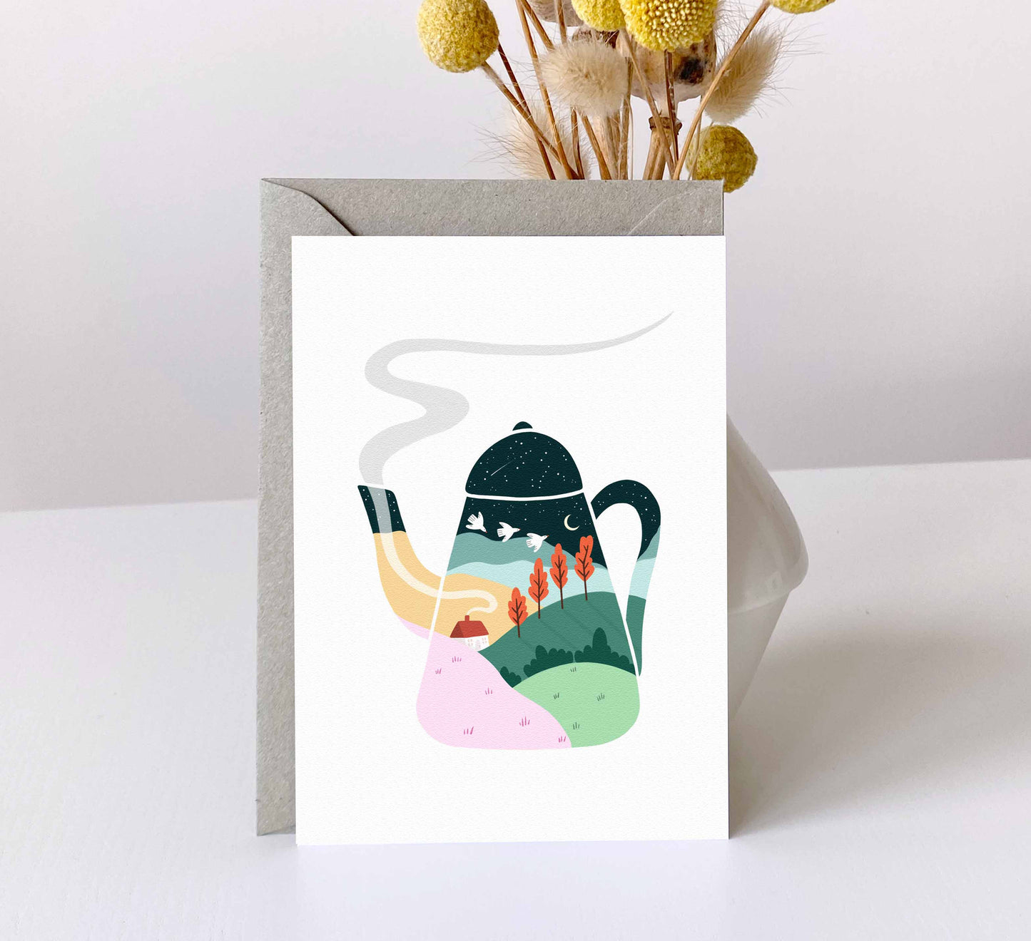 'Teapot Dreams' Greeting Card