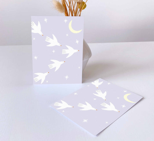 'Twilight Flocks' Greeting Card